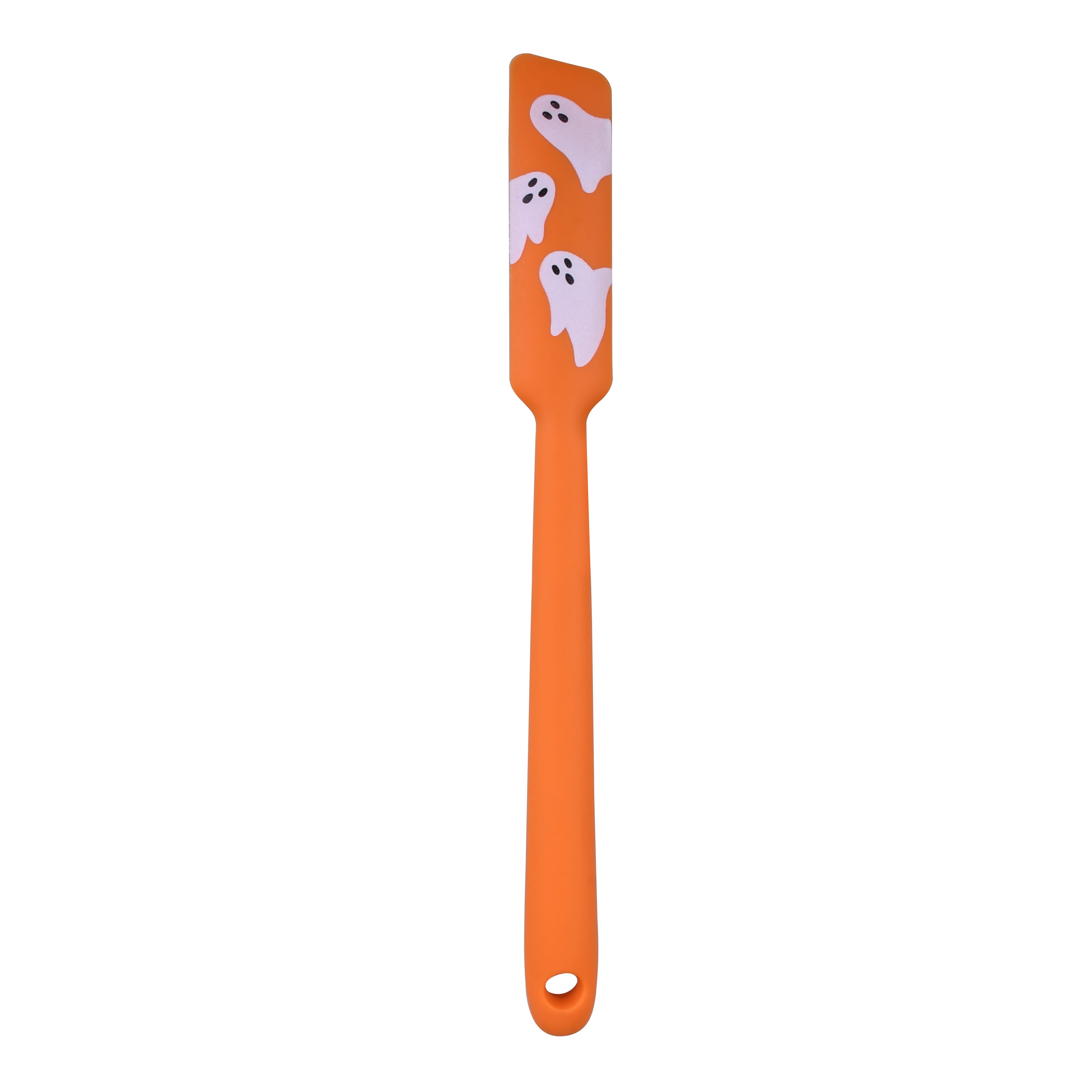Mini Orange Ghost Silicone Jar Spatula by Makery&#x2122;