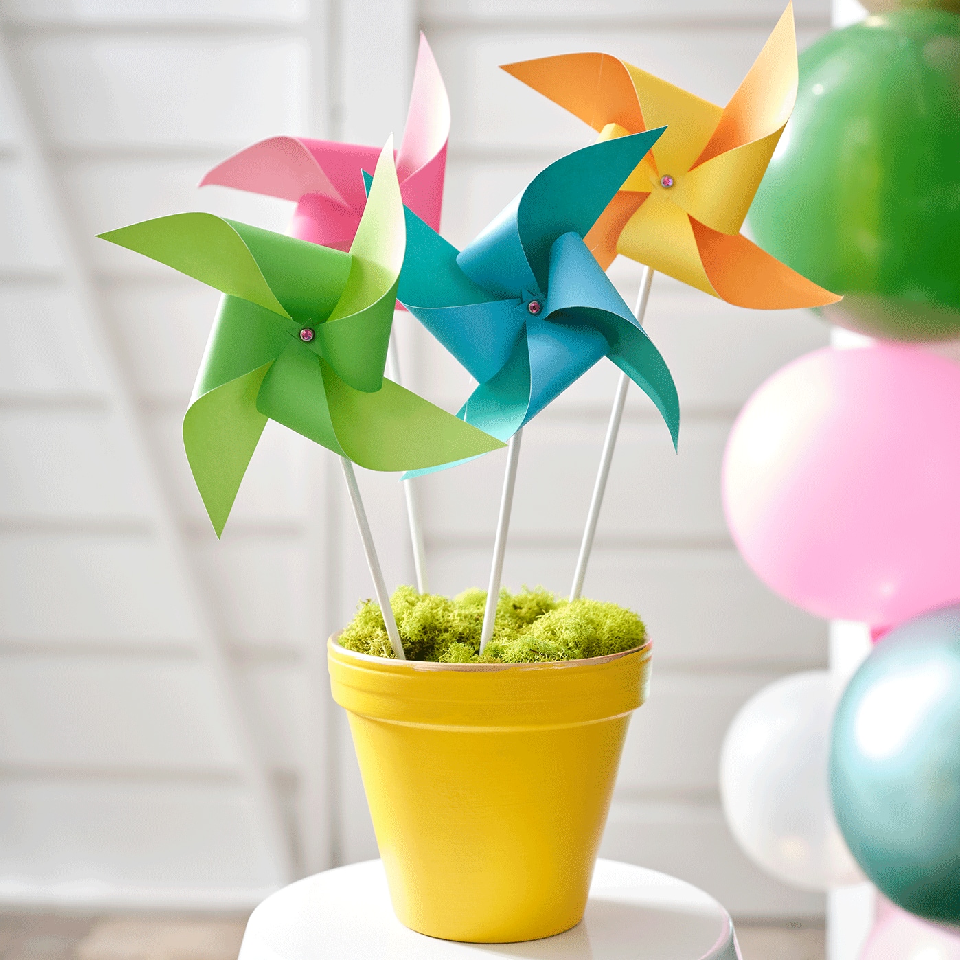 Summer Paper Pinwheels Summer Paper Pinwheels