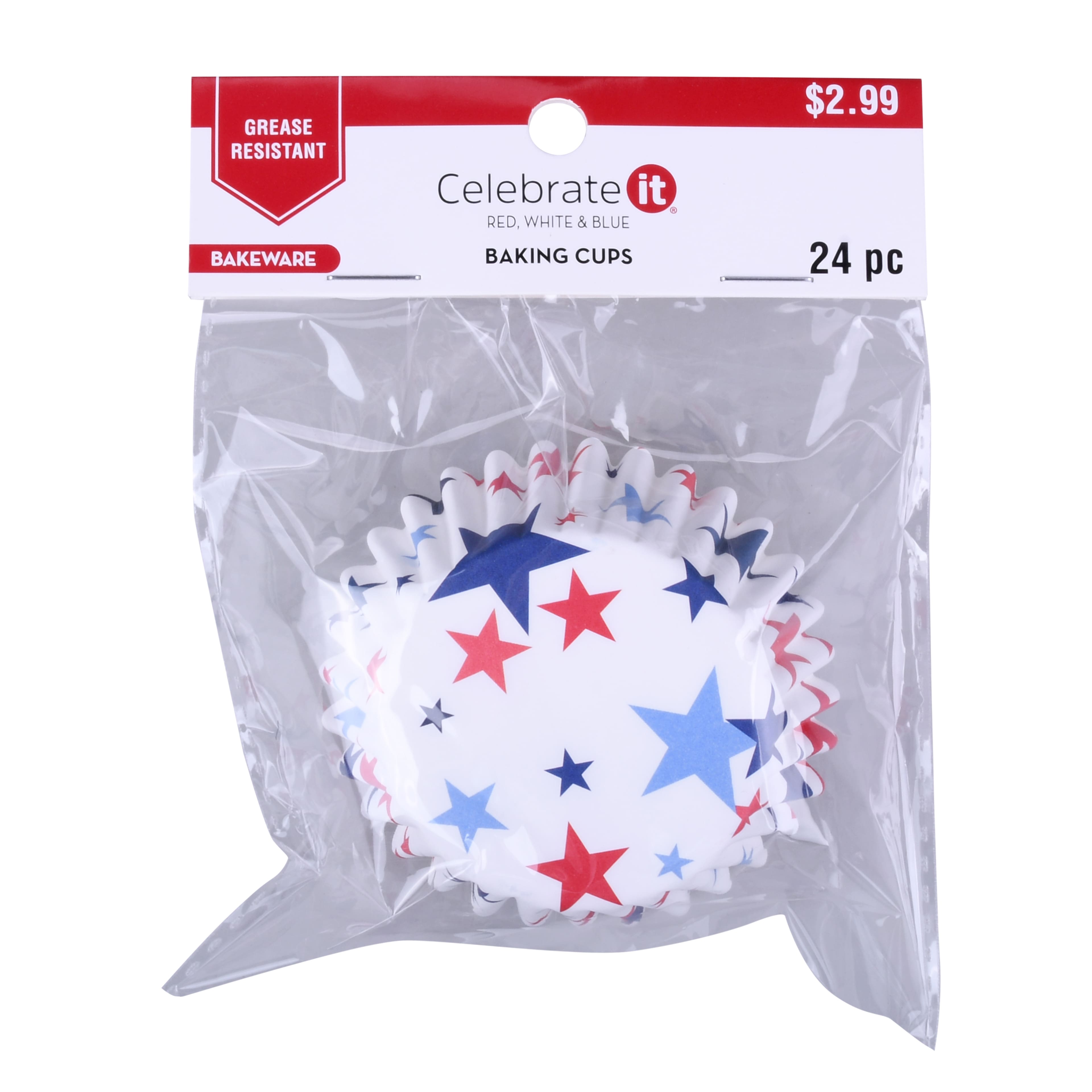 Red, White & Blue Stars Baking Cups, 24ct. by Celebrate It®
