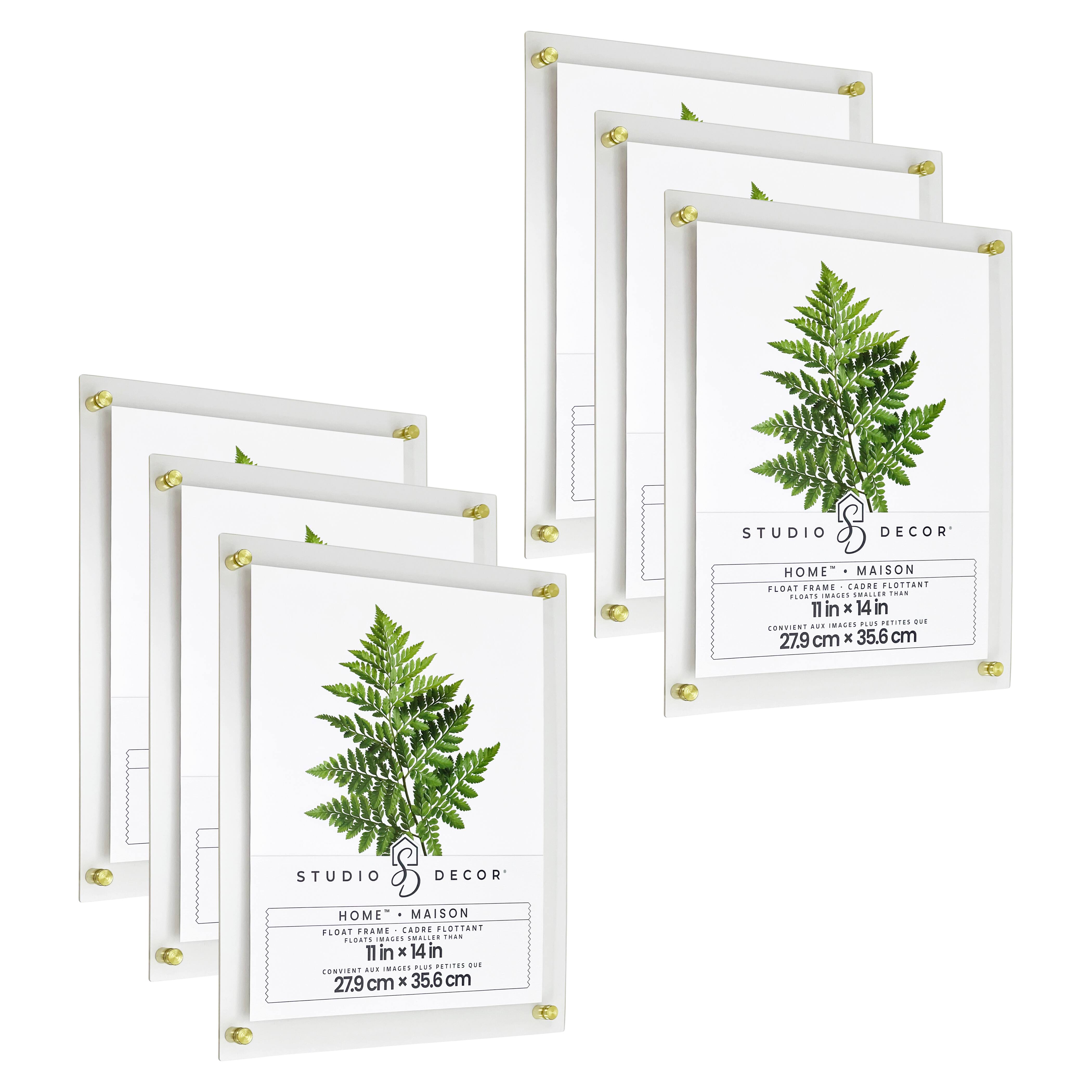6 Pack: Home&#x2122; 11&#x22; x 14&#x22; Clear Float Frame by Studio D&#xE9;cor&#xAE;
