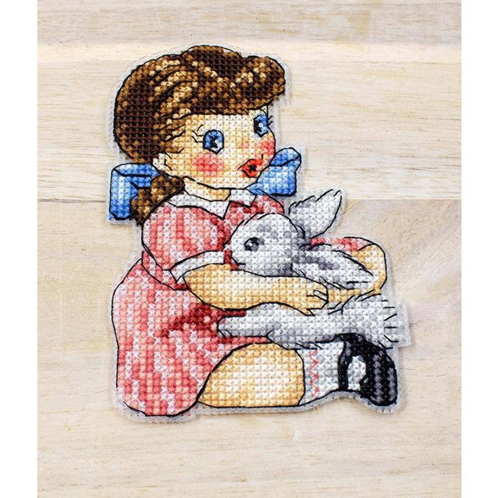 Letistitch Plastic Canvas Counted Cross Stitch Kit Easter Ornaments Kit, 8Ct.