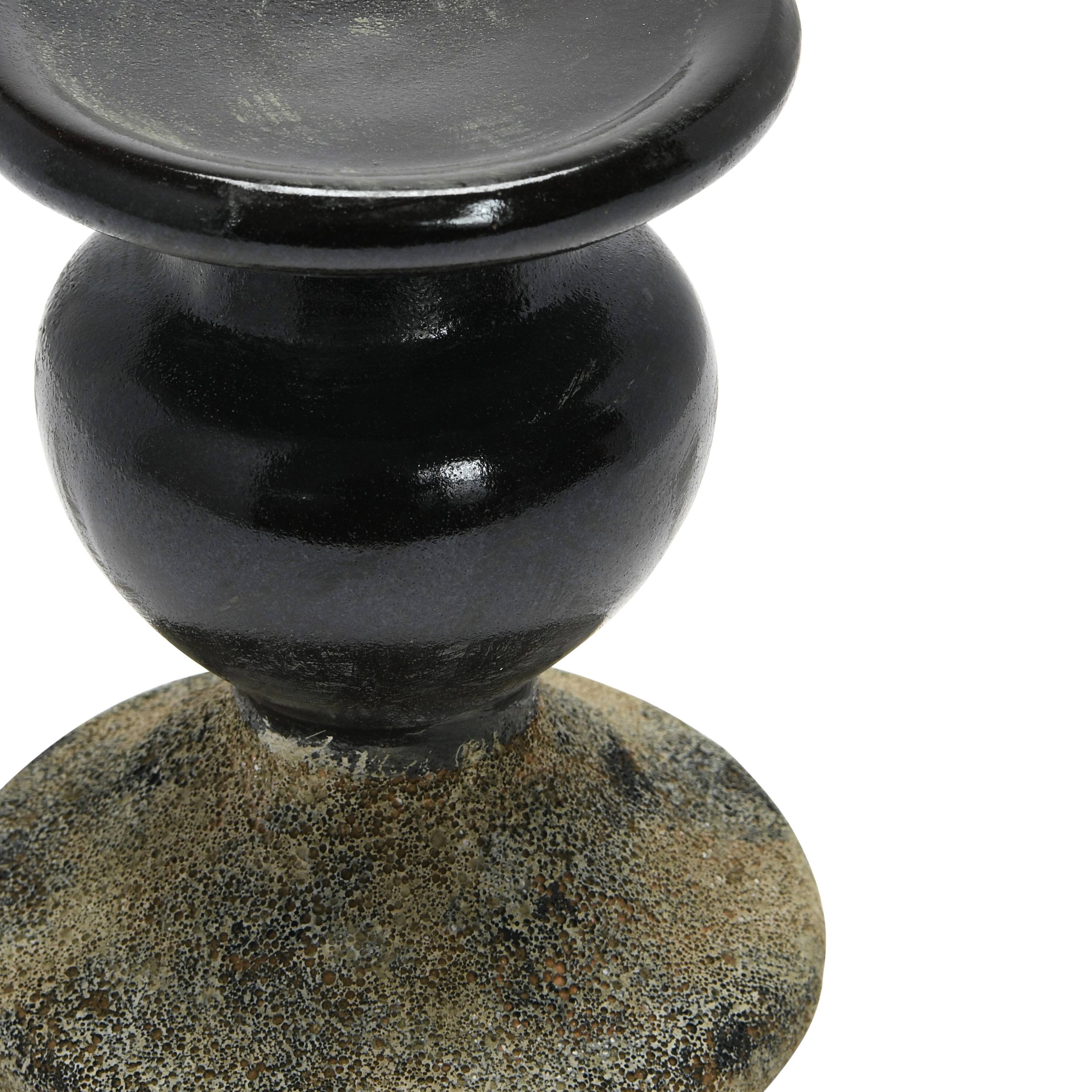 Hello Honey® 6.5" 2-Tone Sculptural Terra Cotta Candle Holder