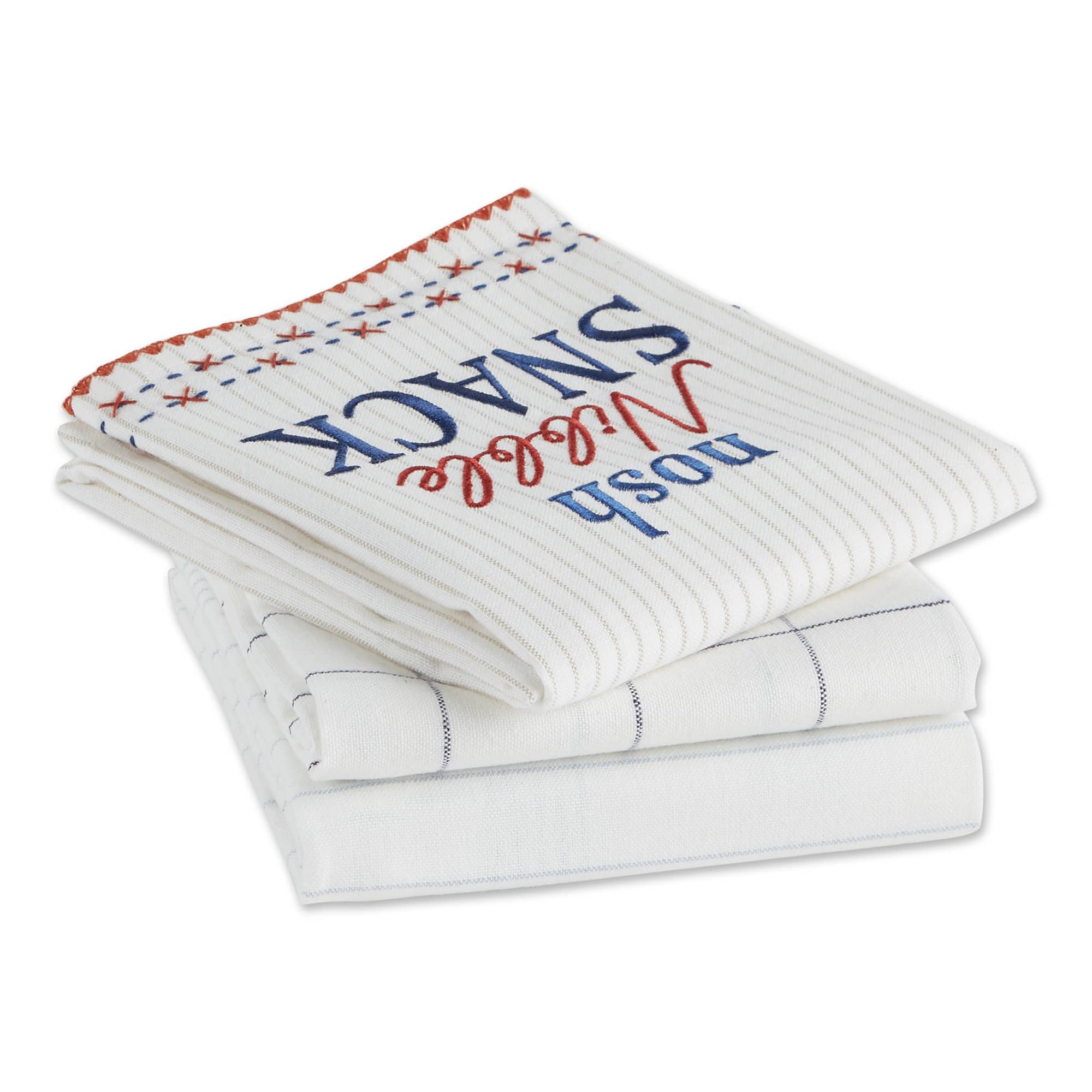 Asst What'S Cookin' Embellished Dishtowel (Set of 3)