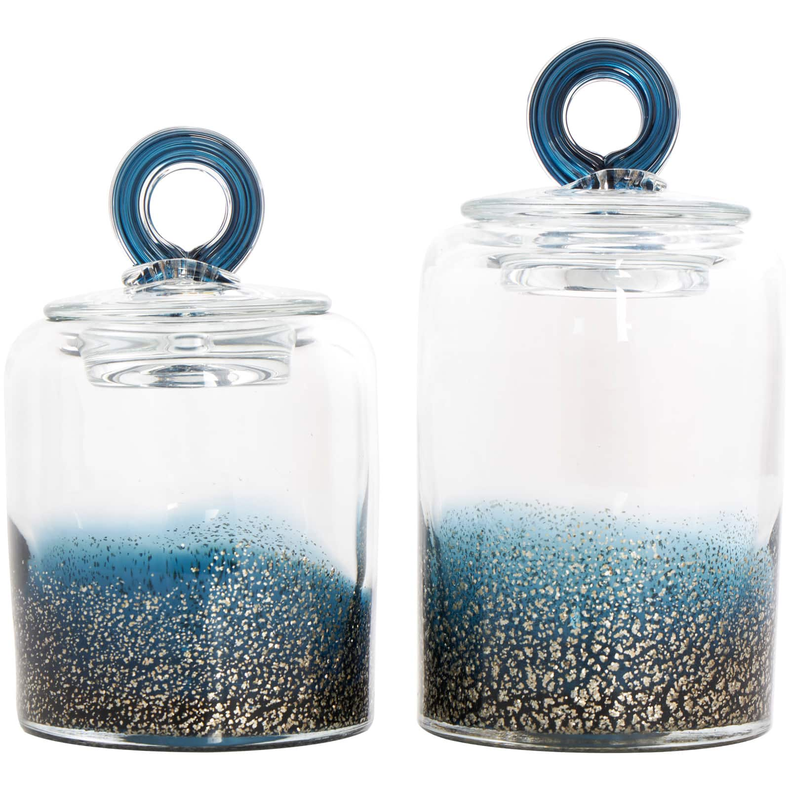 Handmade Glass Decorative Jar Set