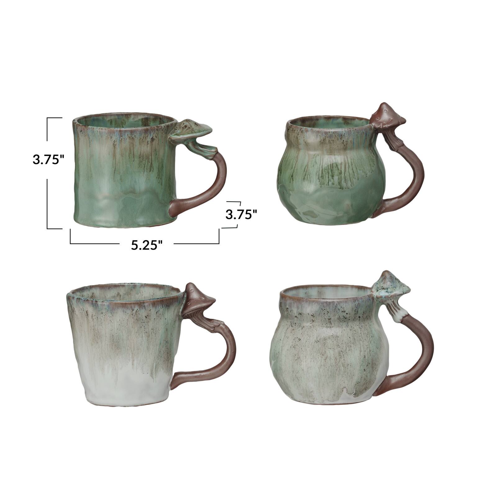Hello Honey 14oz. Enchanted Mushroom Stoneware Mugs, 4ct.