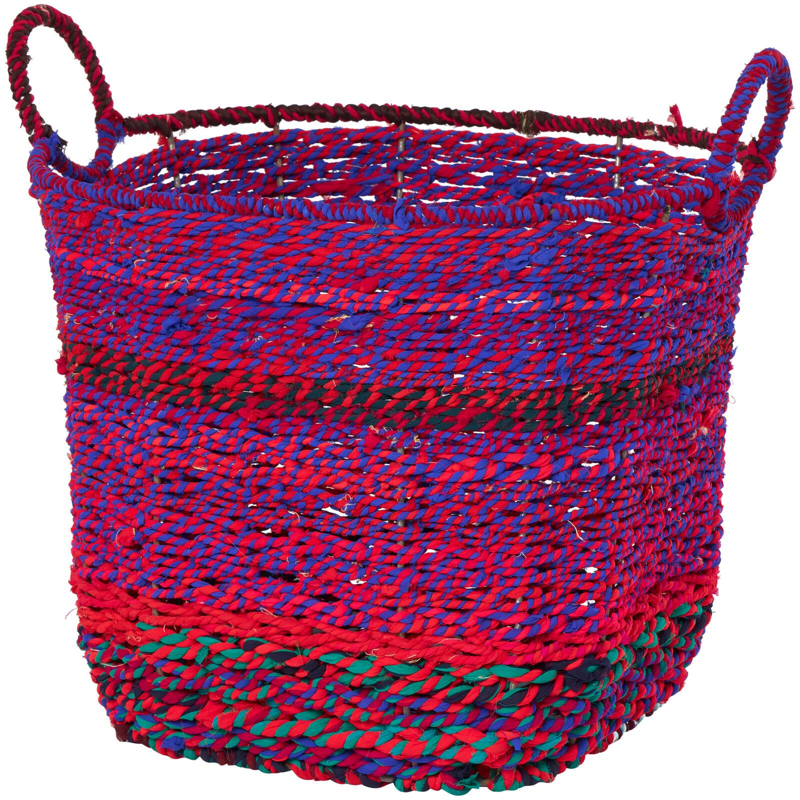CosmoLiving by Cosmopolitan Multicolor Cotton Bohemian Storage Basket Set