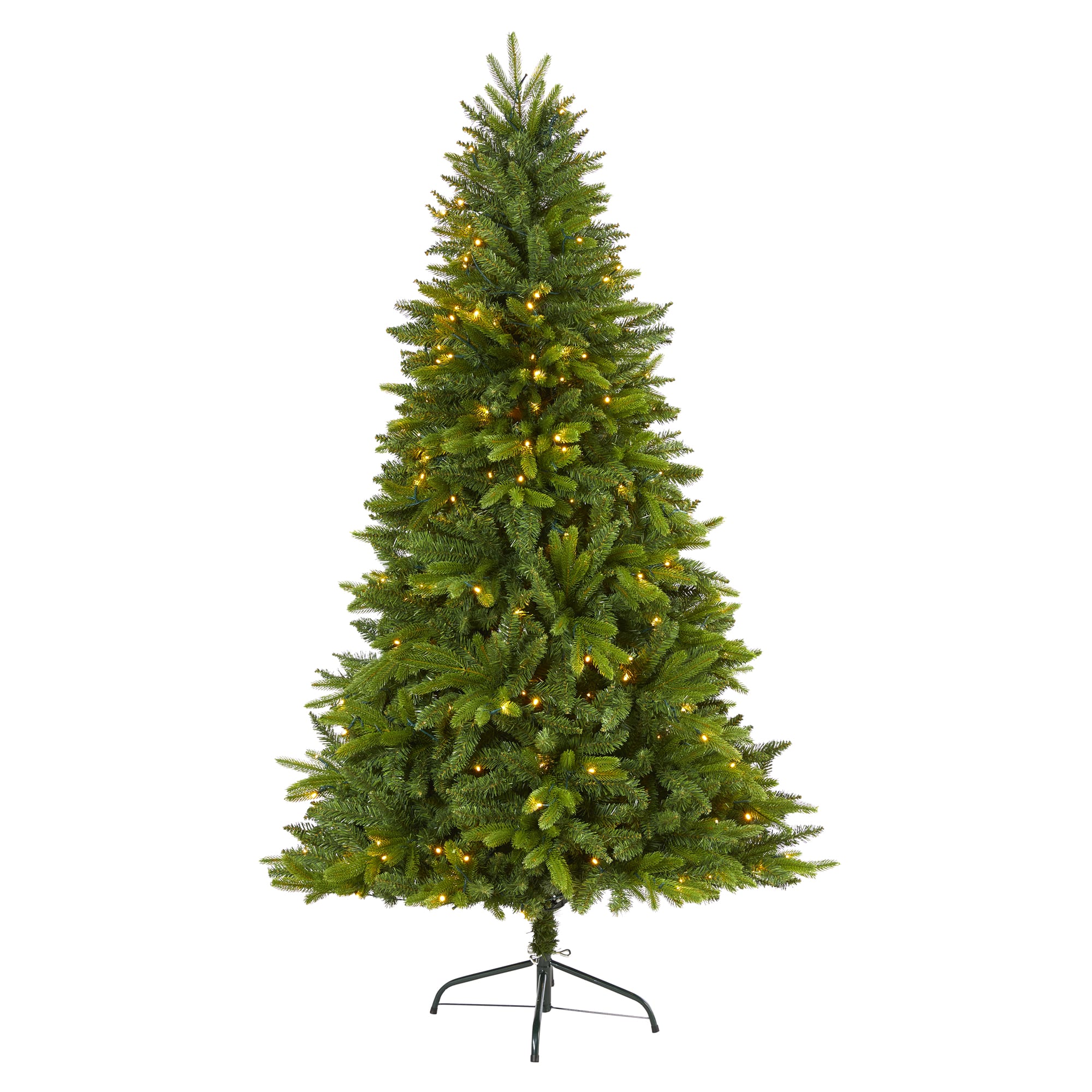 6ft. Pre-Lit Sun Valley Fir Artificial Christmas Tree, Clear LED Lights