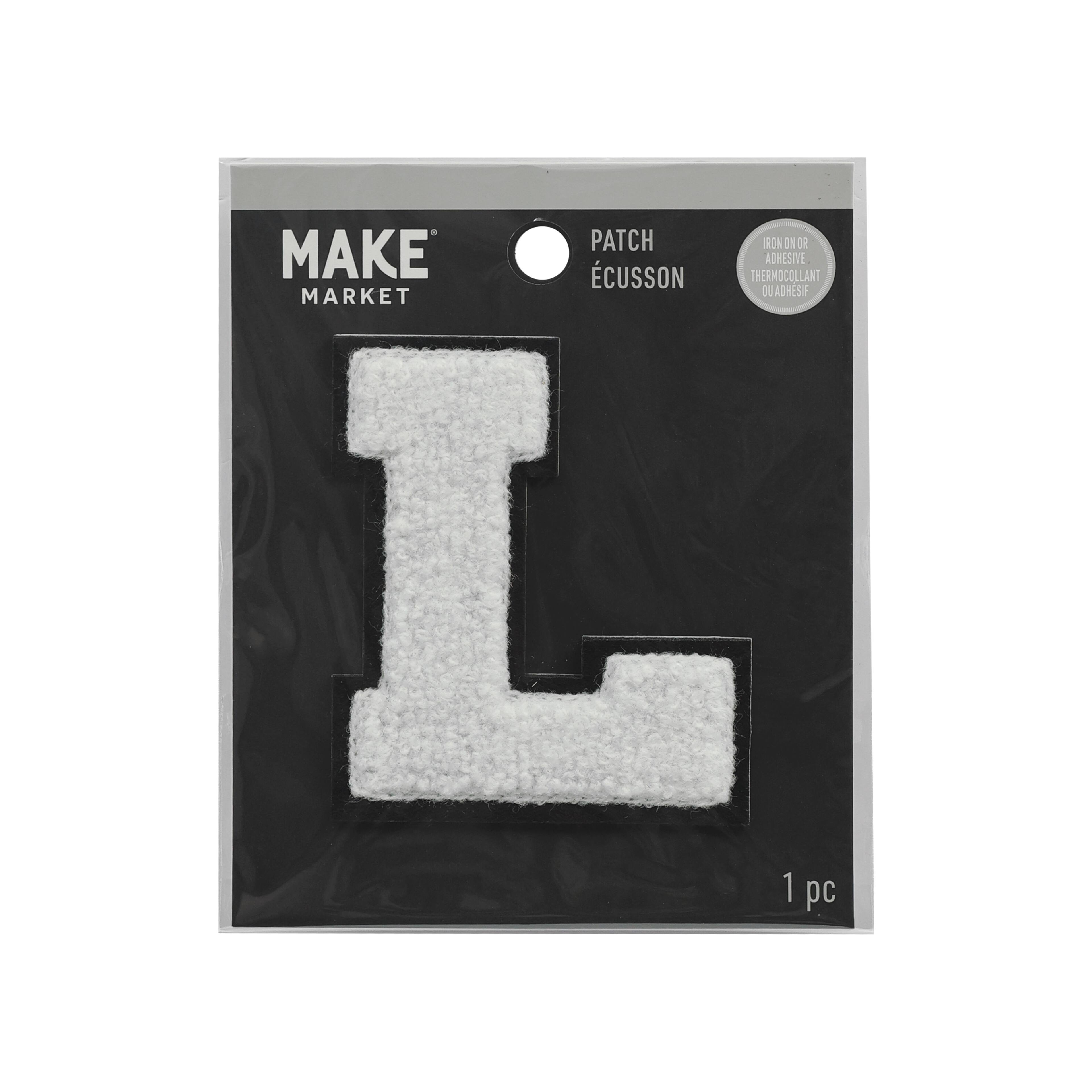 3&#x22; Chenille Letter Iron On Patch by Make Market&#xAE;