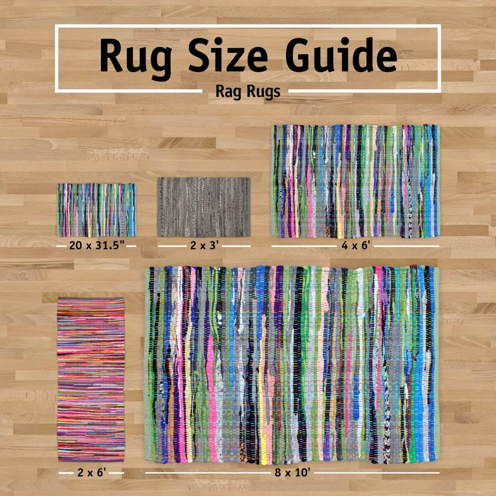 DII&#xAE; Multi Mint Rag Rug, 20&#x22; x 31.5&#x22;