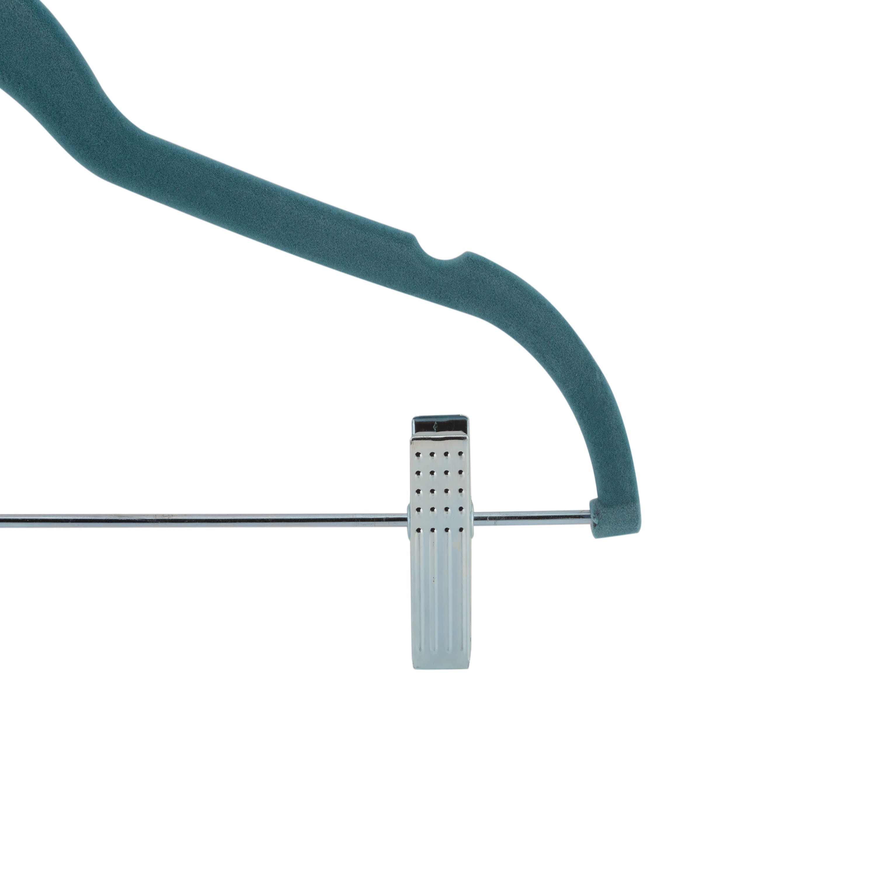 Laura Ashley Velvet Hangers with Clips, 12ct.
