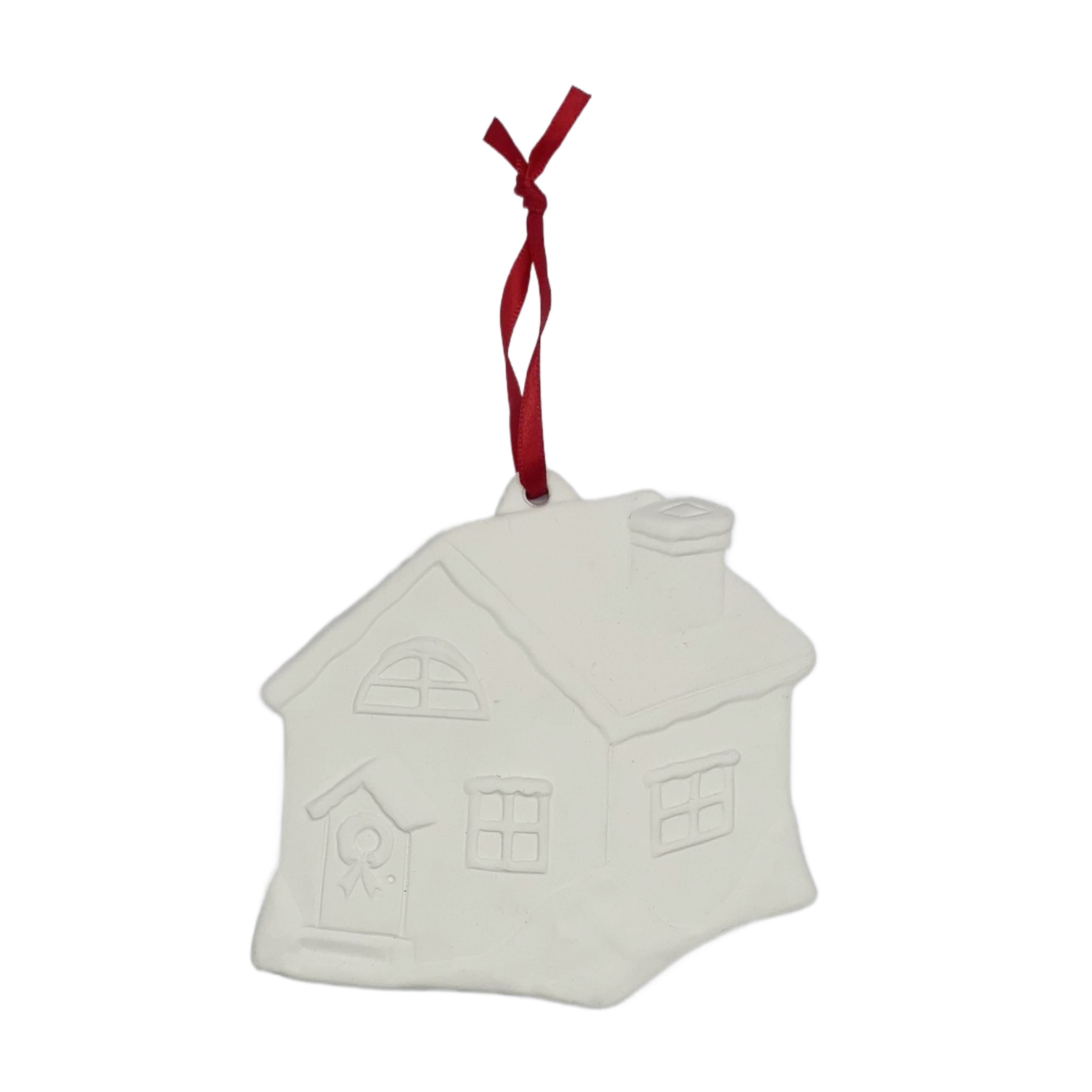 4.25&#x22; DIY Ceramic House Ornament by Make Market&#xAE;