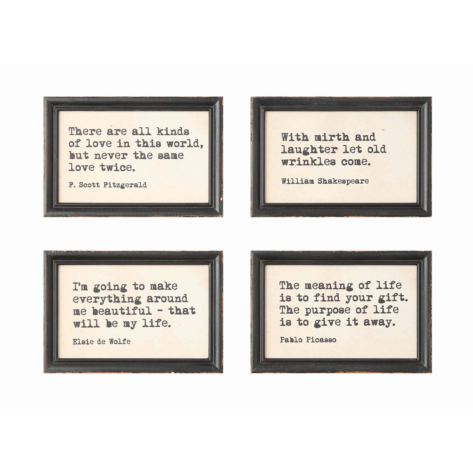 Hello Honey® Wood Framed Wall Décor with Quotes Set