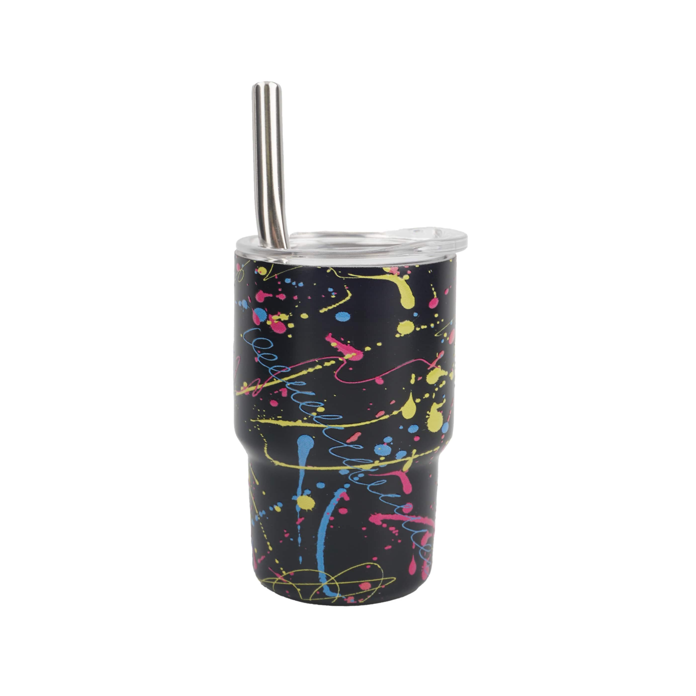 3oz. Mini Black Splatter Stainless Steel Insulated Tumbler by Ashland&#xAE;
