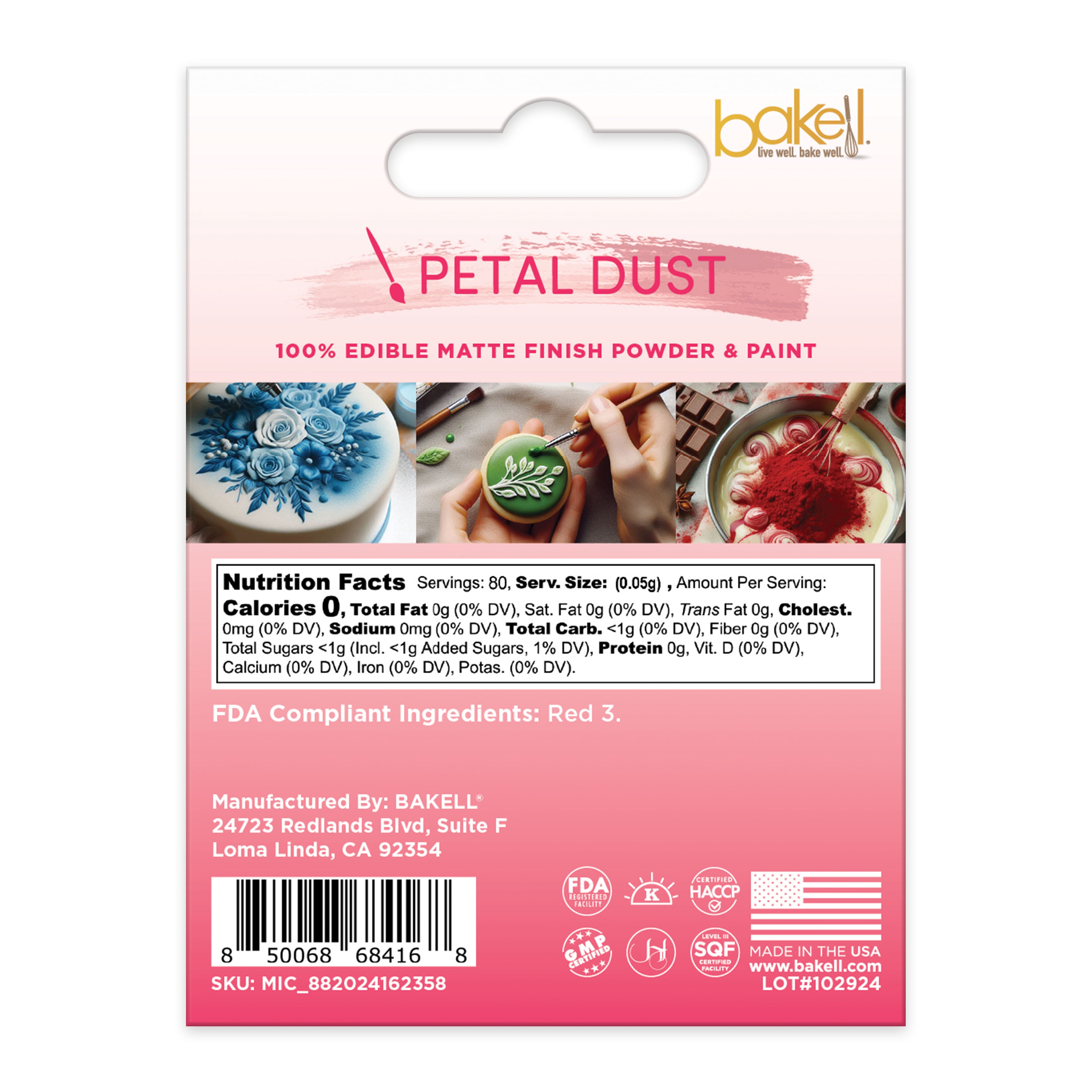 Bakell&#xAE; Petal Dust Edible Matte Finish Powder