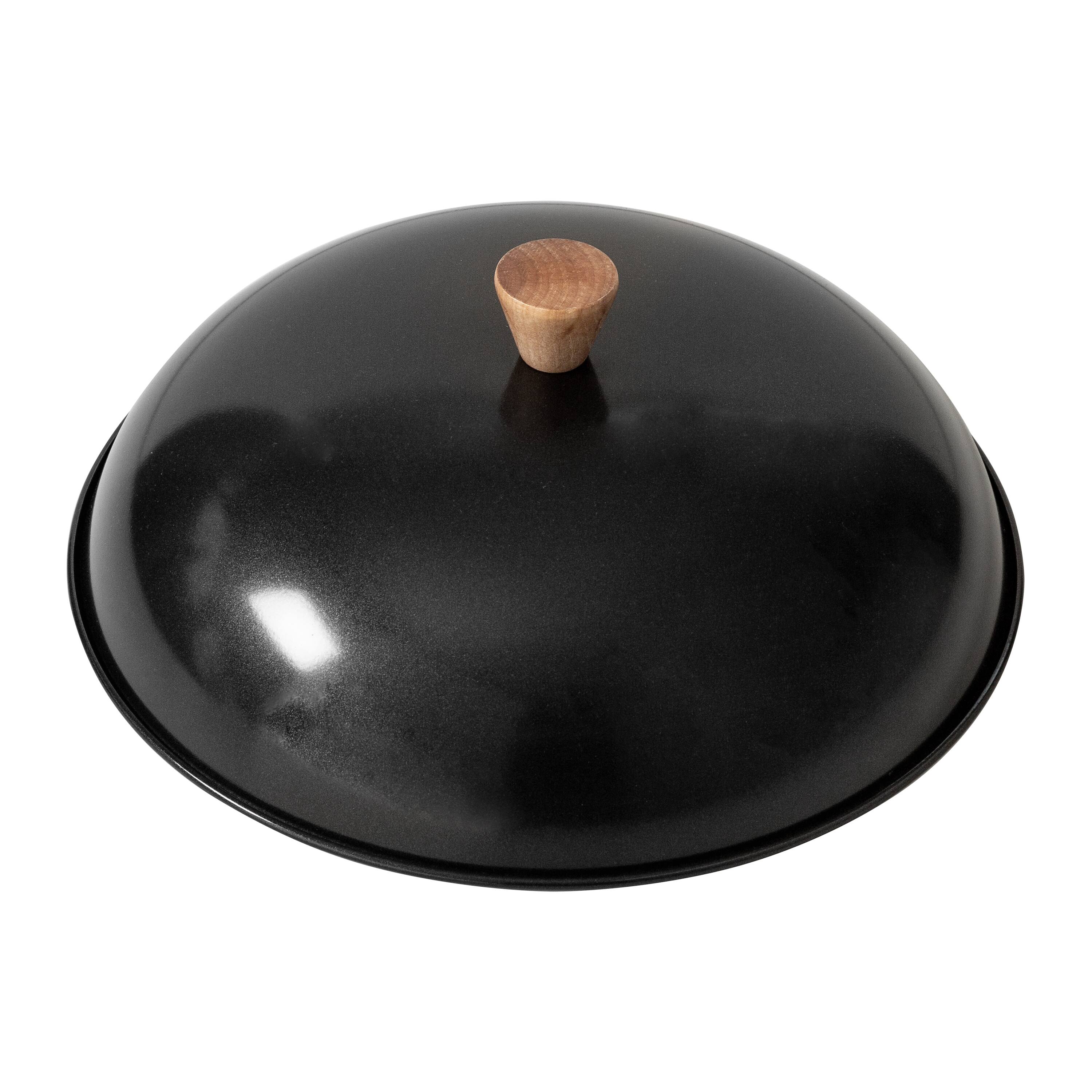 Honey Can Do 14&#x27;&#x27; Joyce Chen Classic Series Carbon Steel Wok Lid with Birch Knob