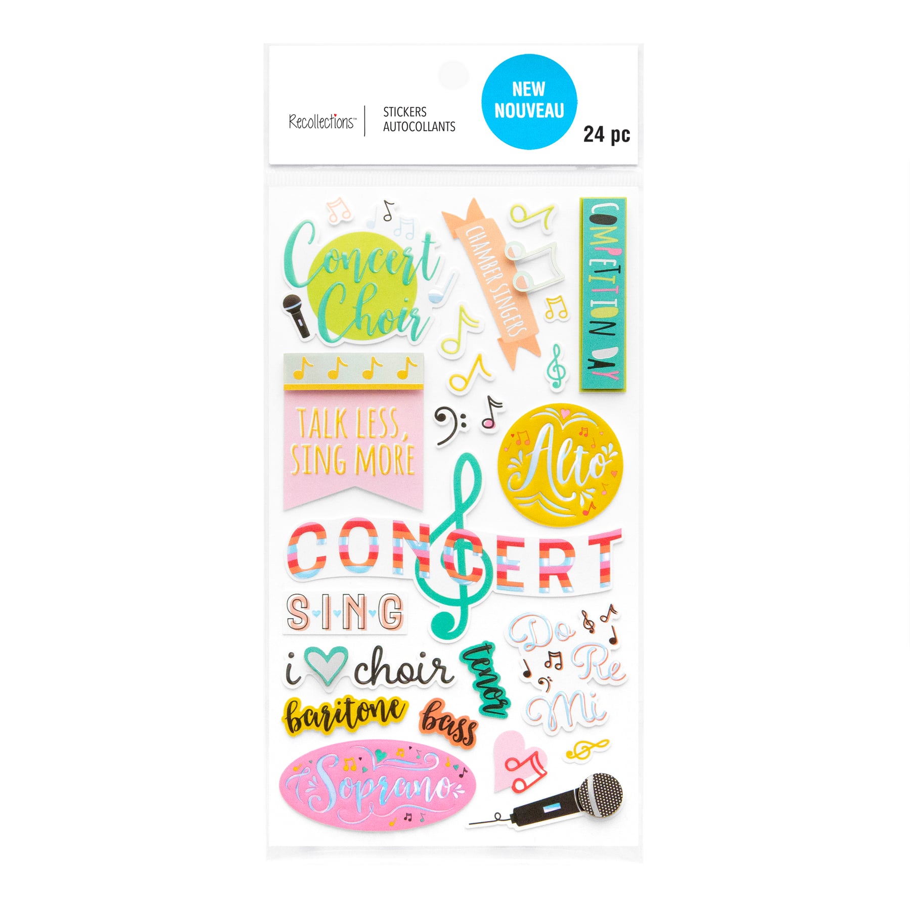 12 Pack: Choir Dimensional Stickers by Recollections™