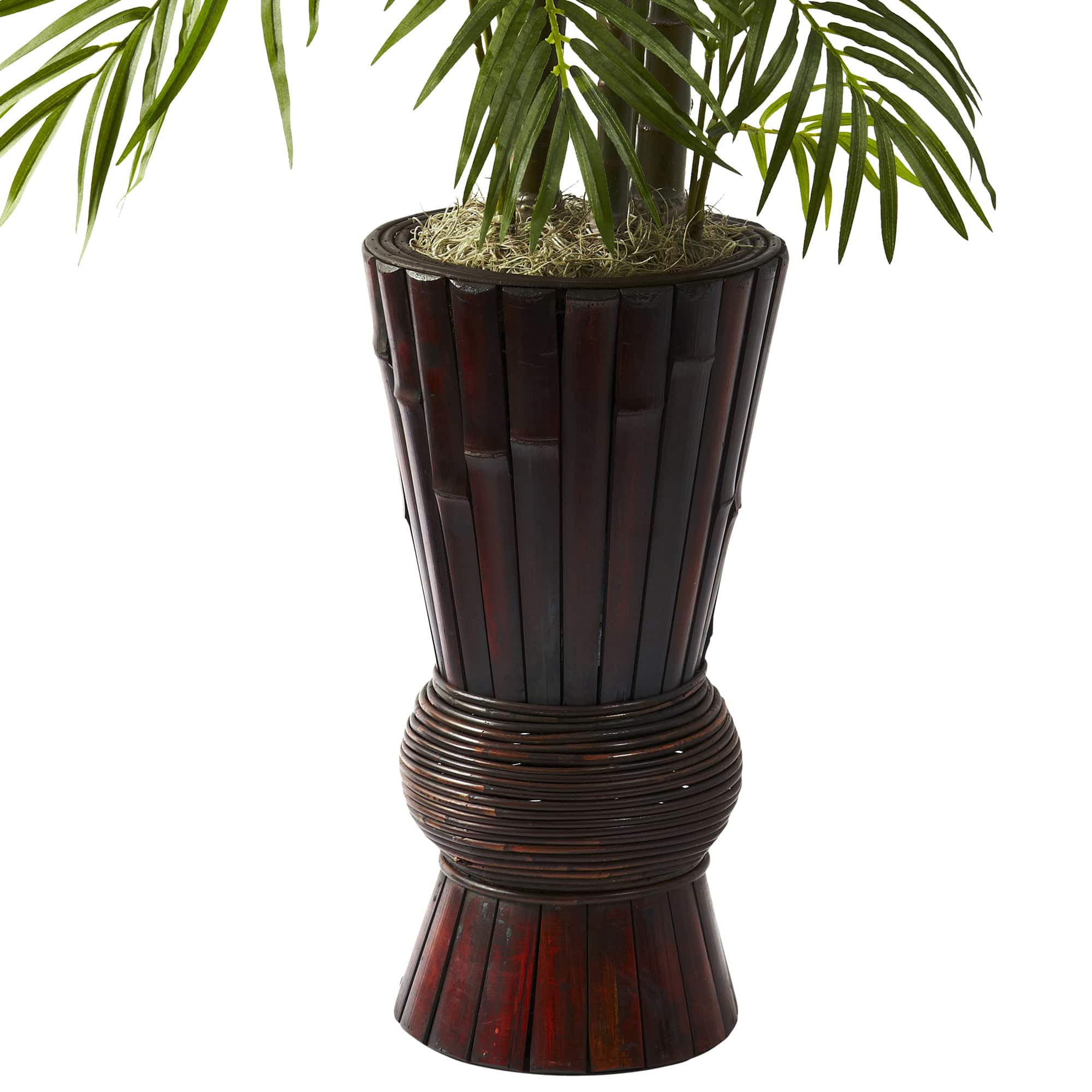 4ft. Areca Tree In Bamboo Planter