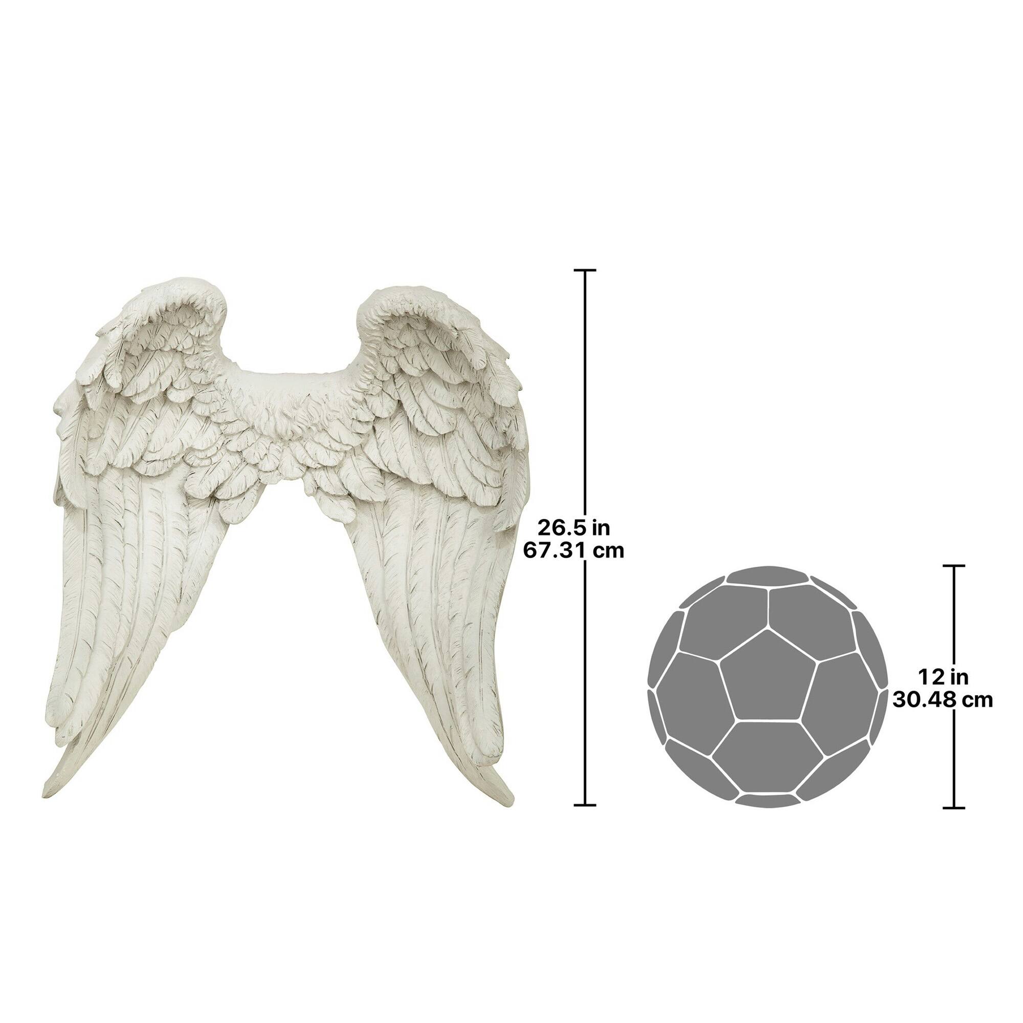Design Toscano 26.5&#x22; Heavenly Guardian Angel Wings Wall Sculpture