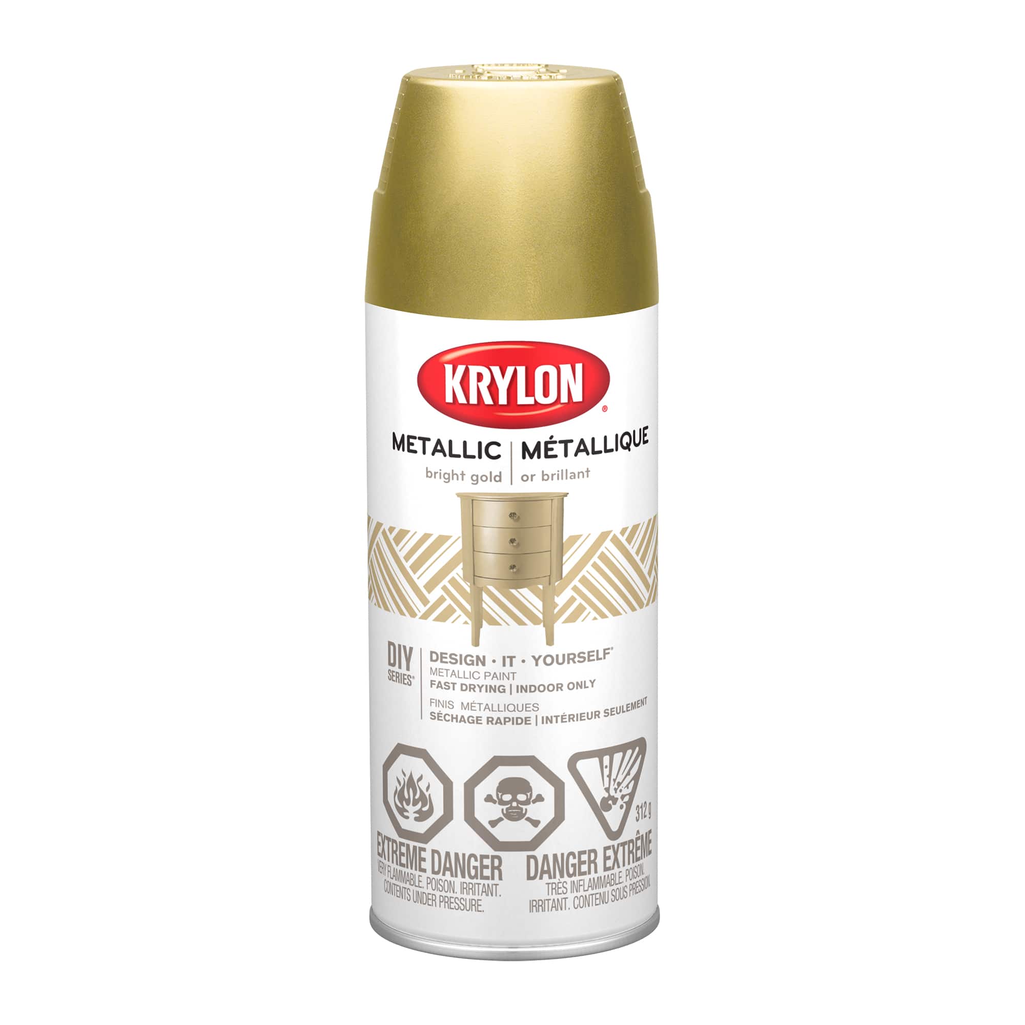 Peinture métallisé en aérosol DIY Series de Krylon