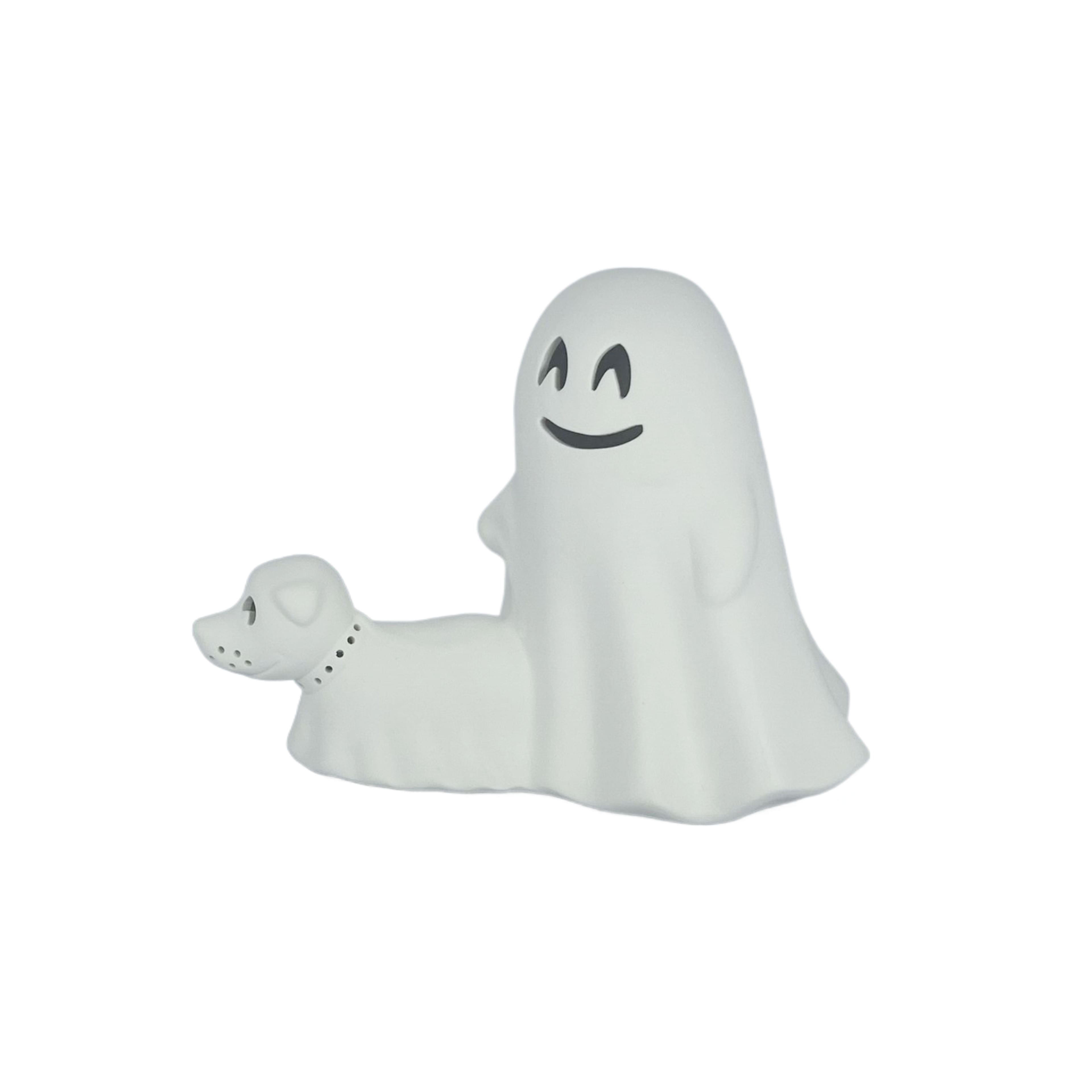 8&#x22; DIY Ceramic LED Ghost Walking Dog D&#xE9;cor by Make Market&#xAE;