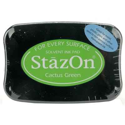 StazOn Solvent Ink Pad, Rubber Stamp Ink for Plastics and Leather - Printed  Heron