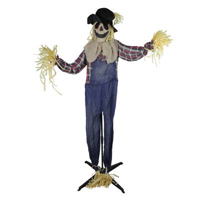 5.5ft. Lighted LED Animated Halloween Scarecrow | Lighted Decor | Michaels