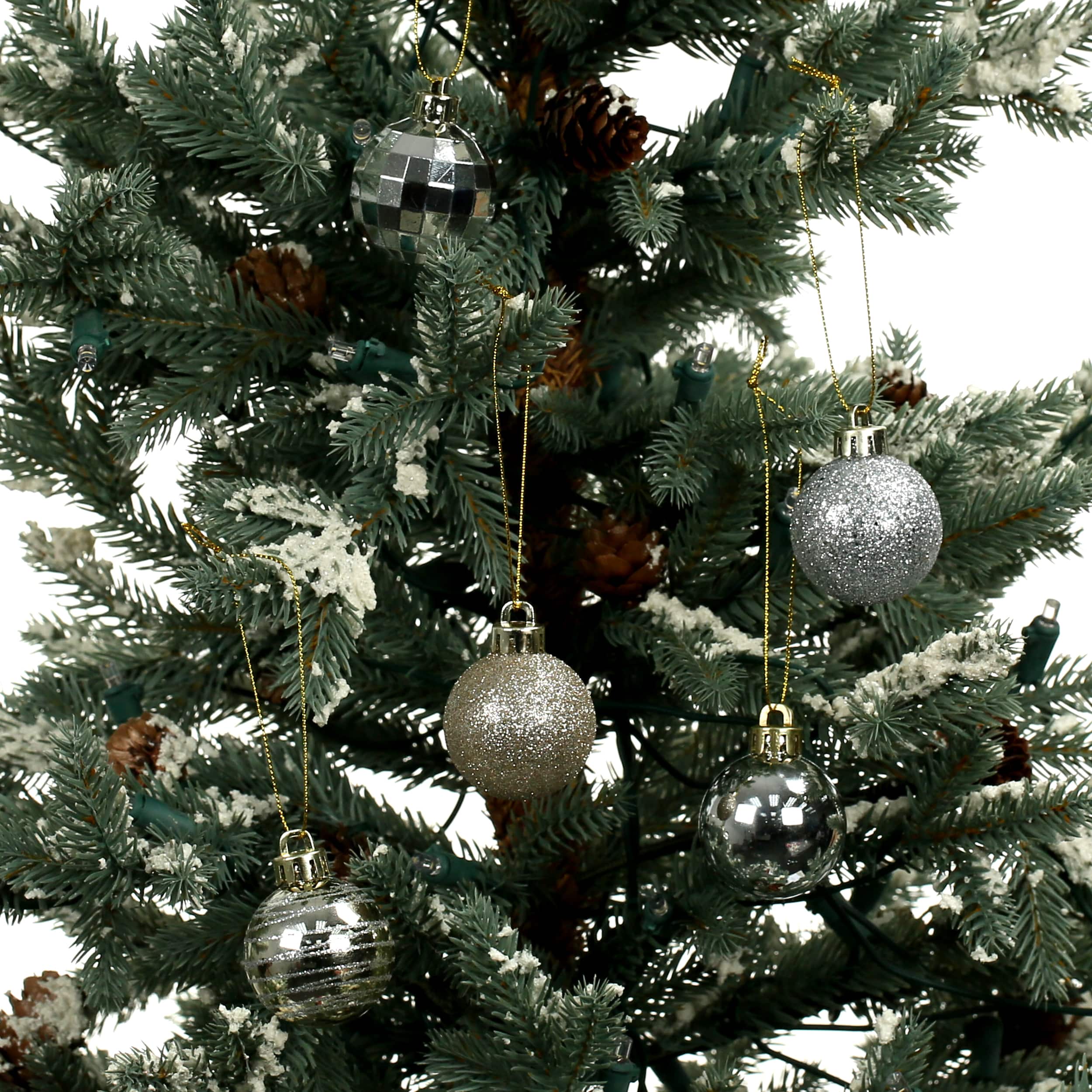 7 Pack 1.5" Silver & Gold Shatterproof Ball Ornaments by Ashland®
