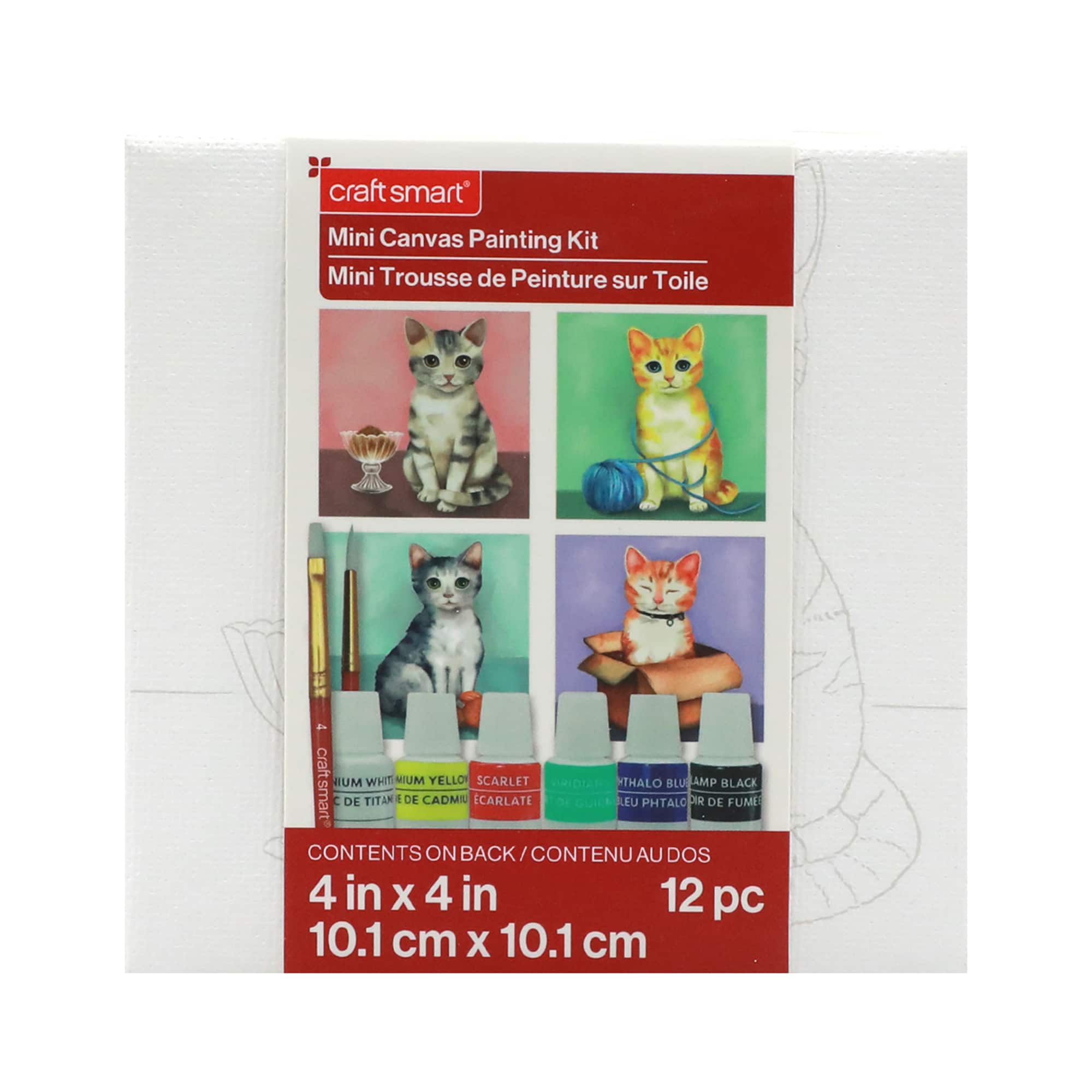 Cats Mini Canvas Painting Kit by Craft Smart&#xAE;