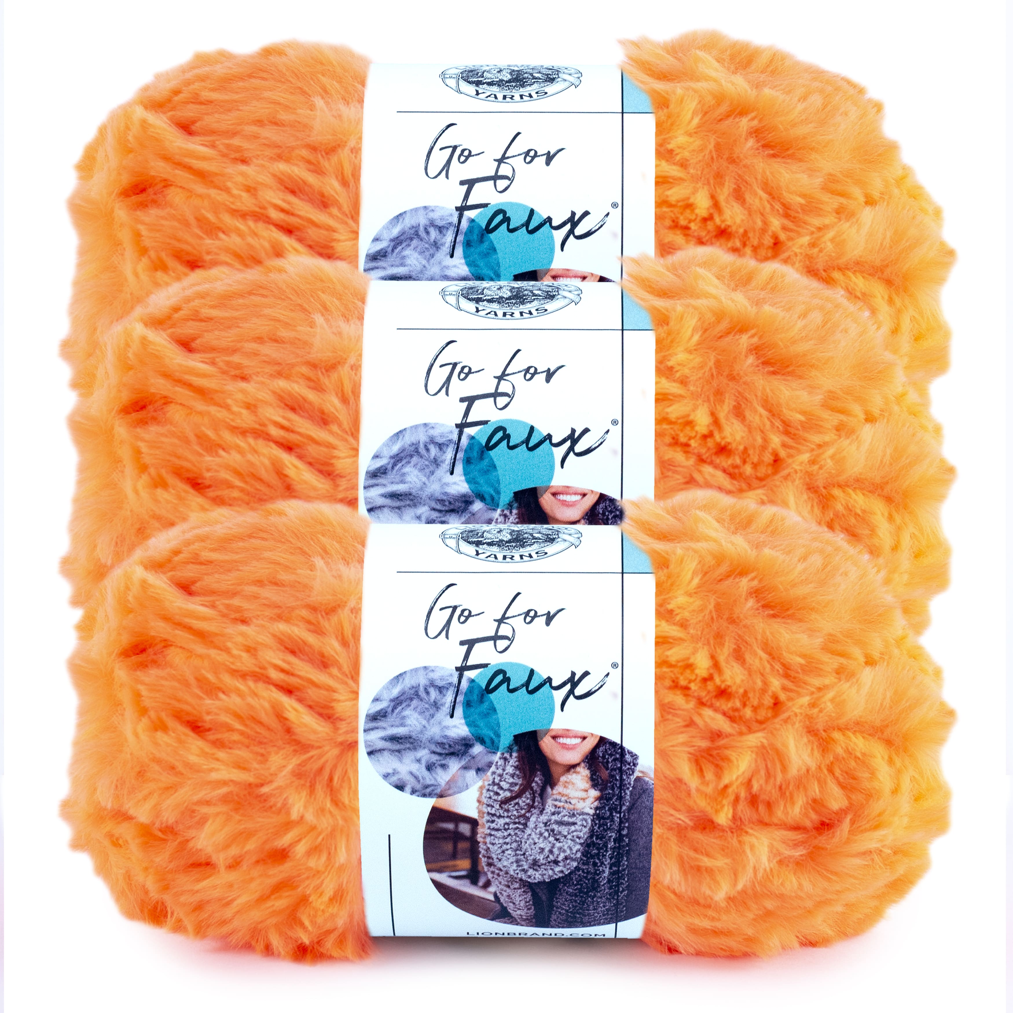 Lion Brand Yarns Polyester Fun Fur Yarn, 1 Each