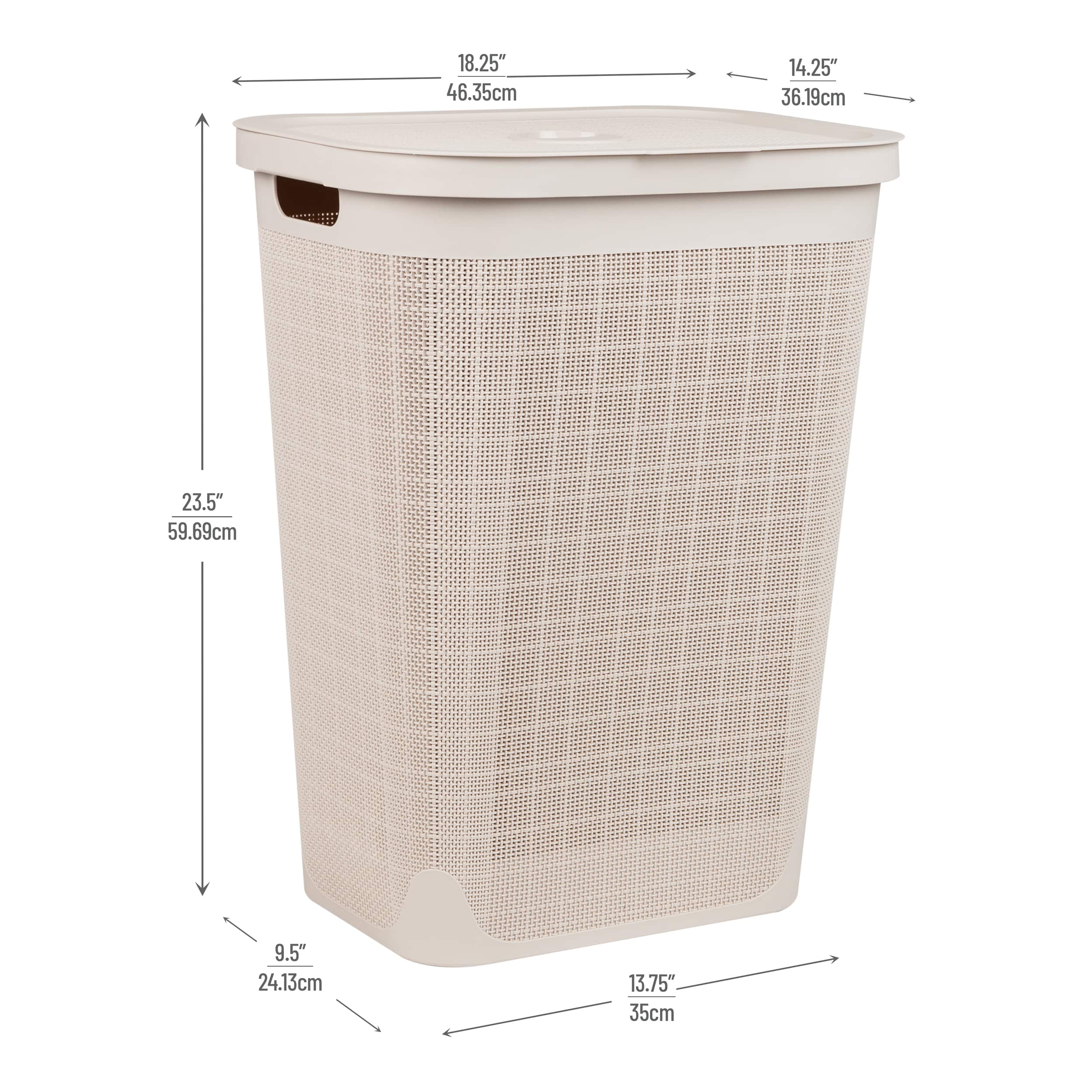 Mind Reader 18&#x22; x 24&#x22; Slim Laundry Hamper