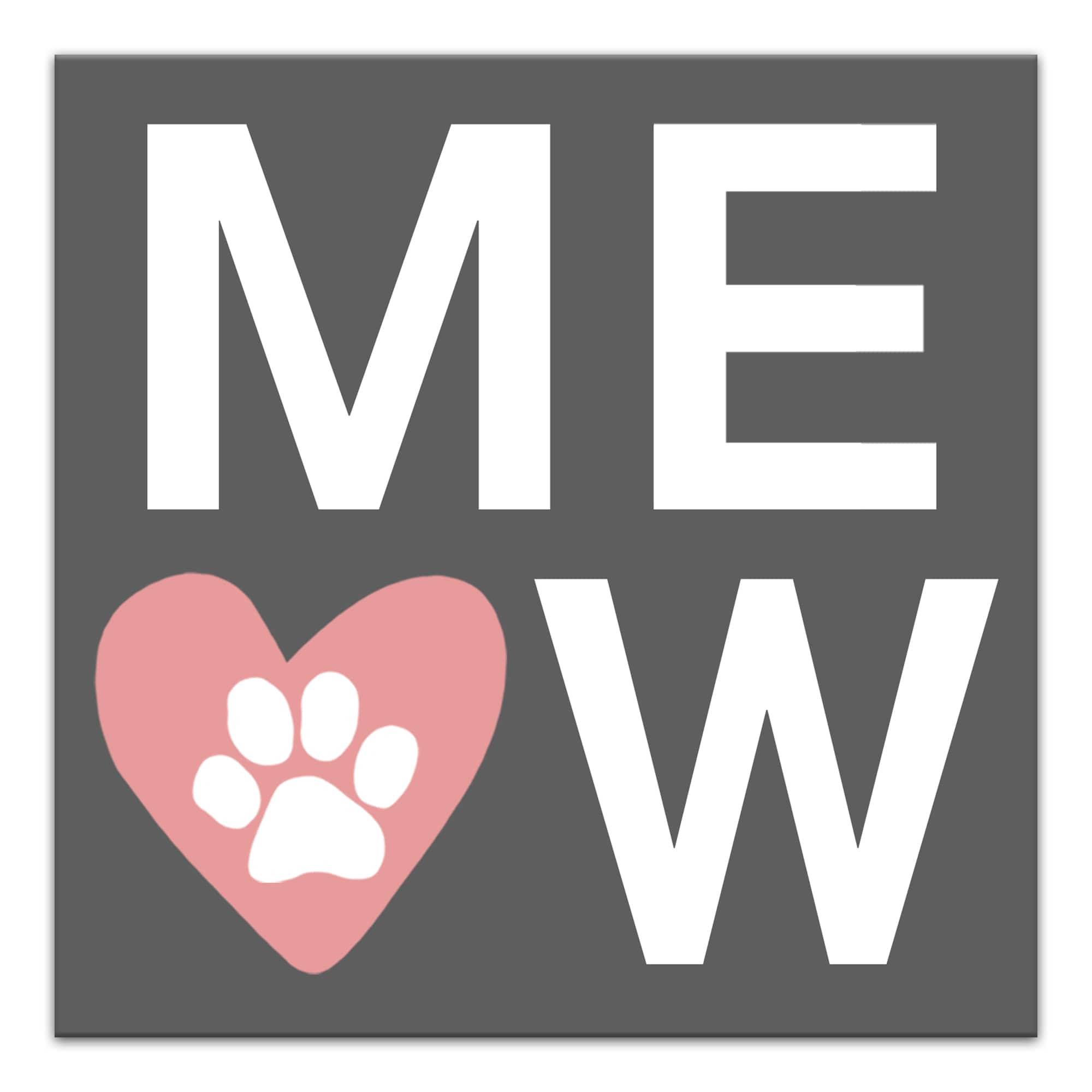 Meow Canvas Wall Art