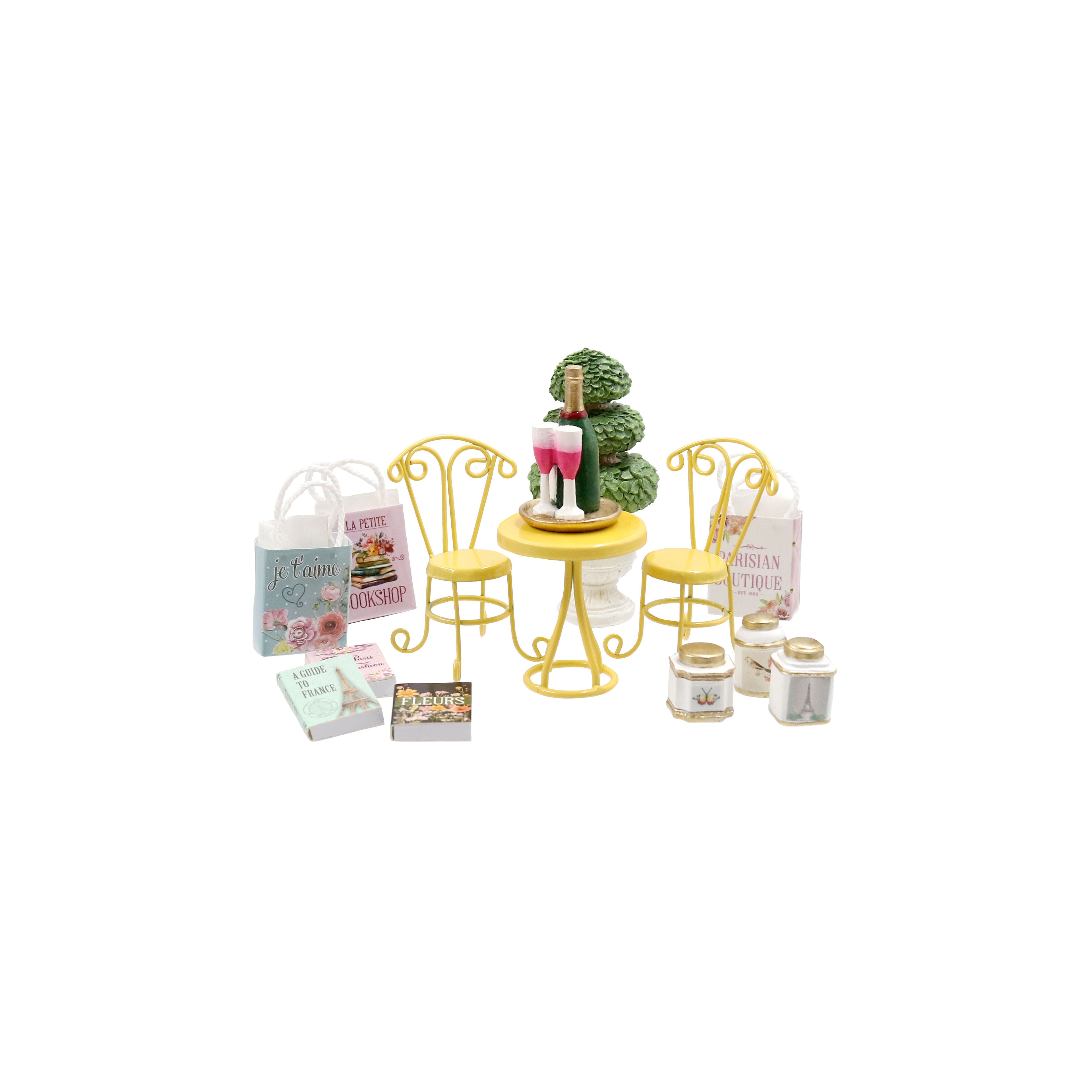 Mini Wine Bottle &#x26; Glasses on Tray by Ashland&#xAE;