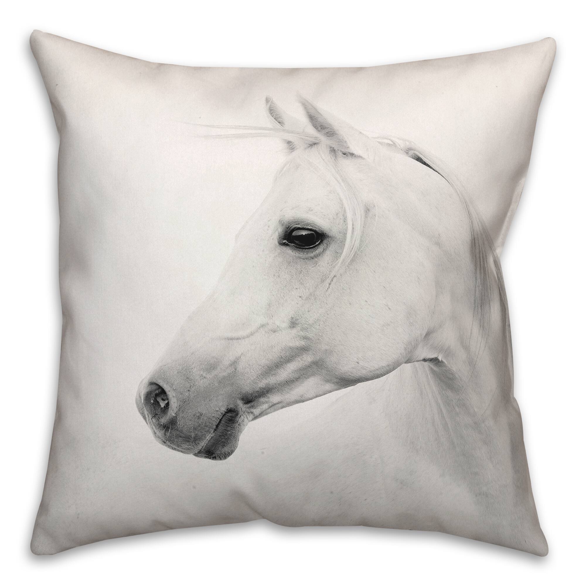 Magestic Horse 18" x 18" Throw Pillow