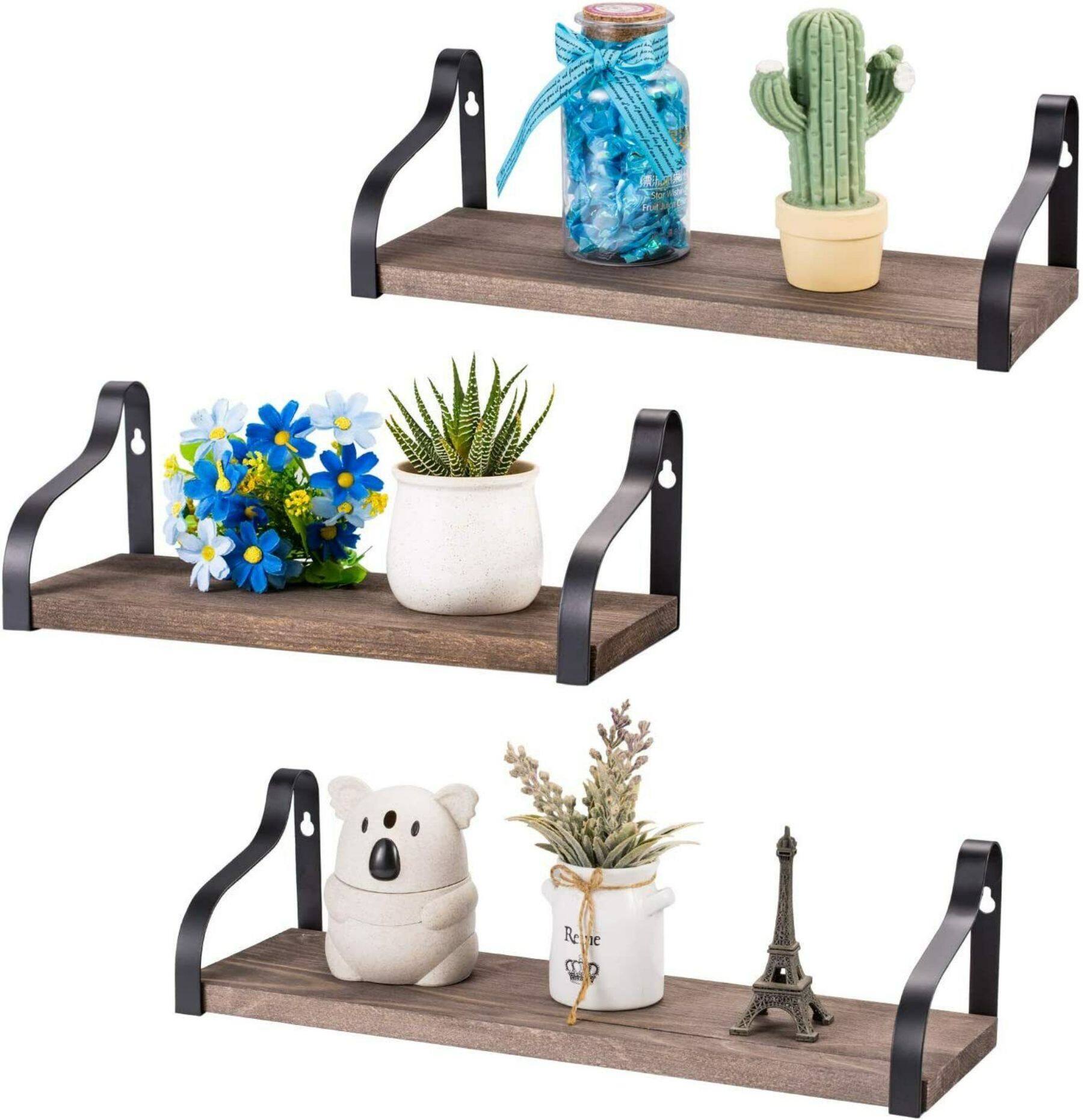 Rustic Wood Floating Wall Shelves Set Michaels