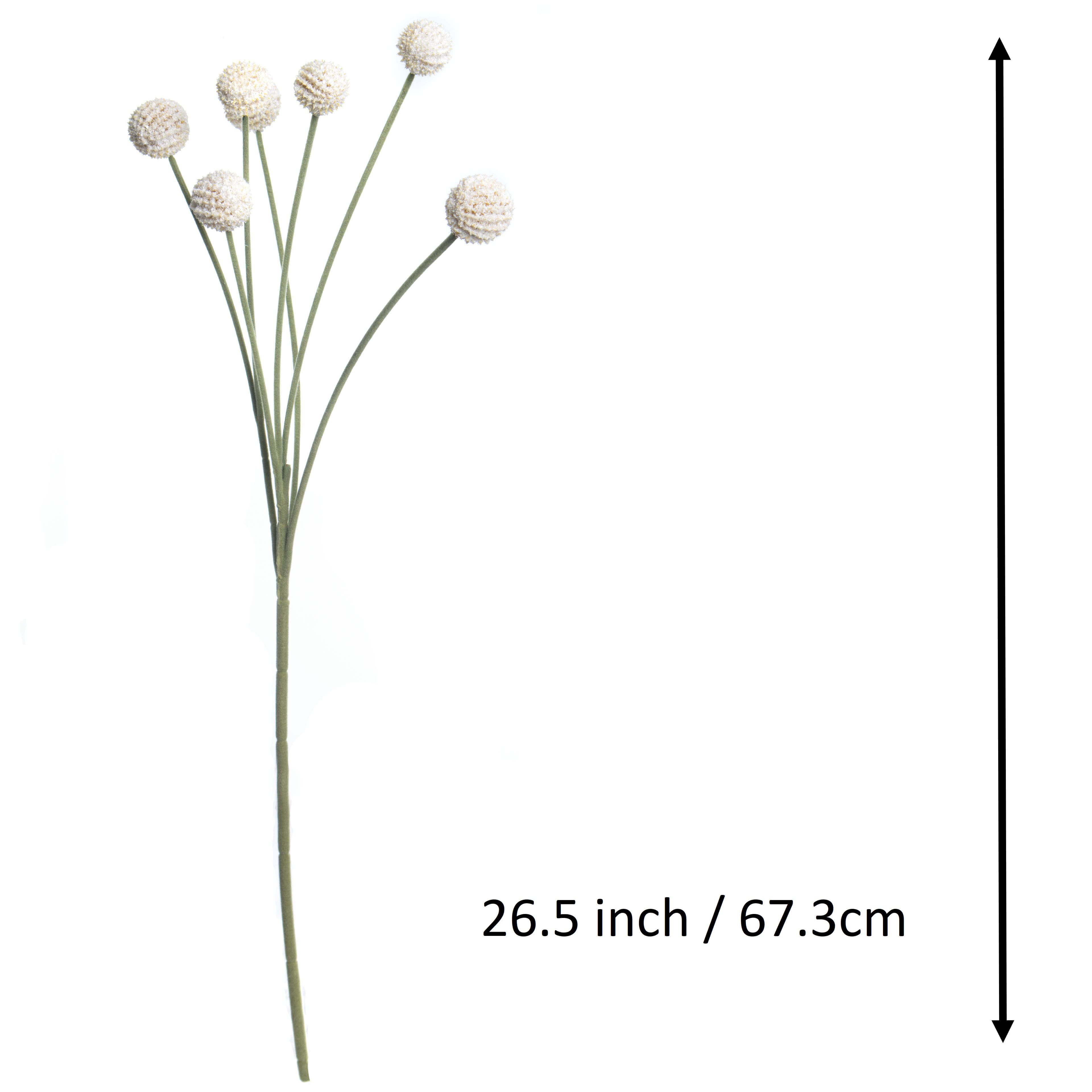 12 Pack: 26.5" White Billy Ball Stem by Ashland®