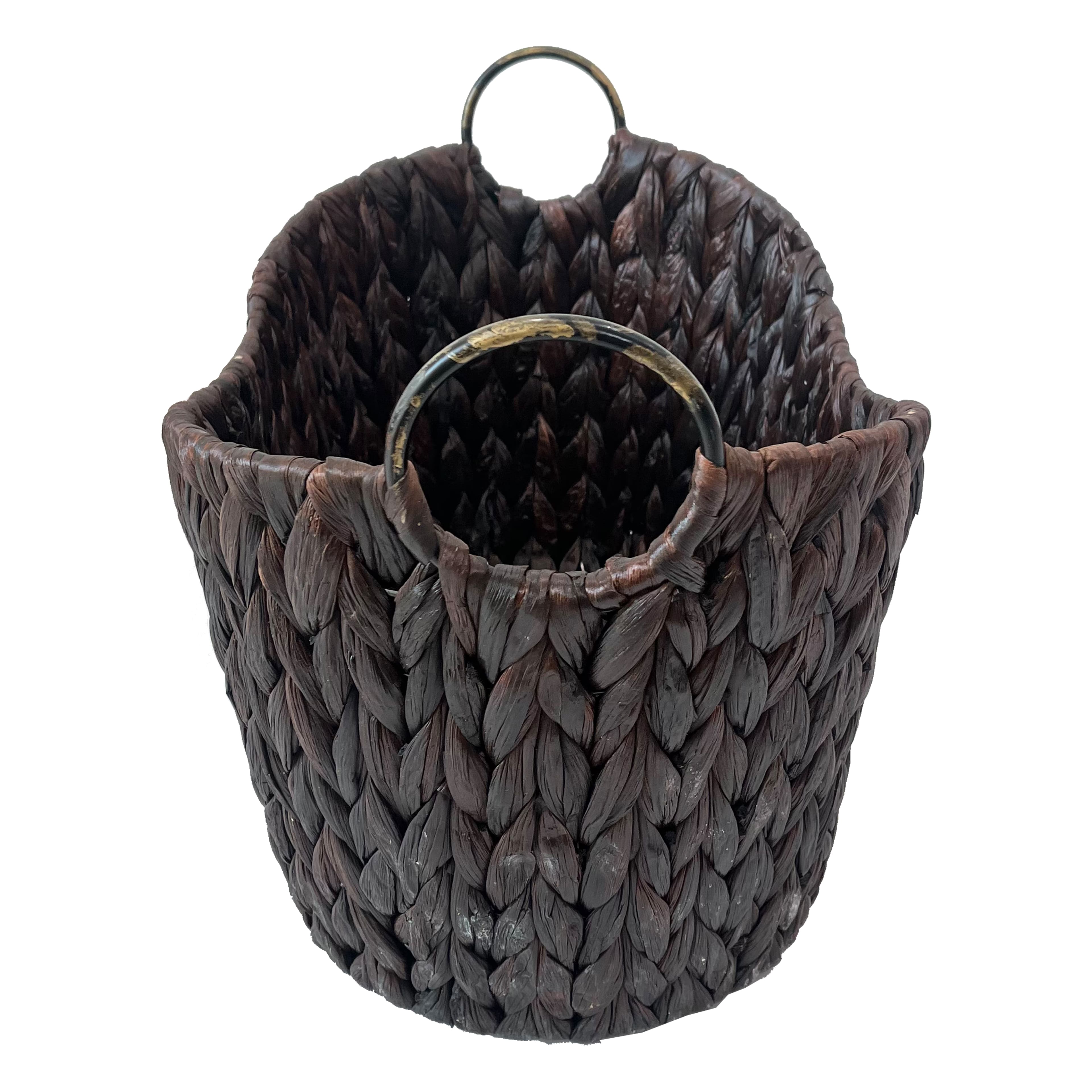Large Dark Brown Basket with Handles by Ashland&#xAE;
