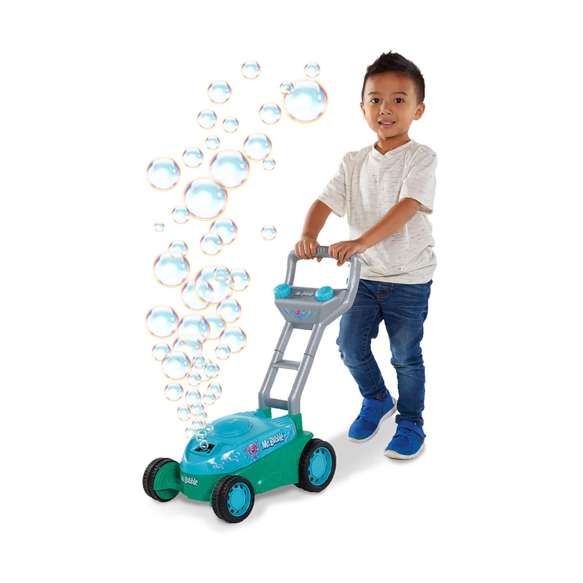 Kid Galaxy® Mr. Bubble® Blue Push Bubble Mower