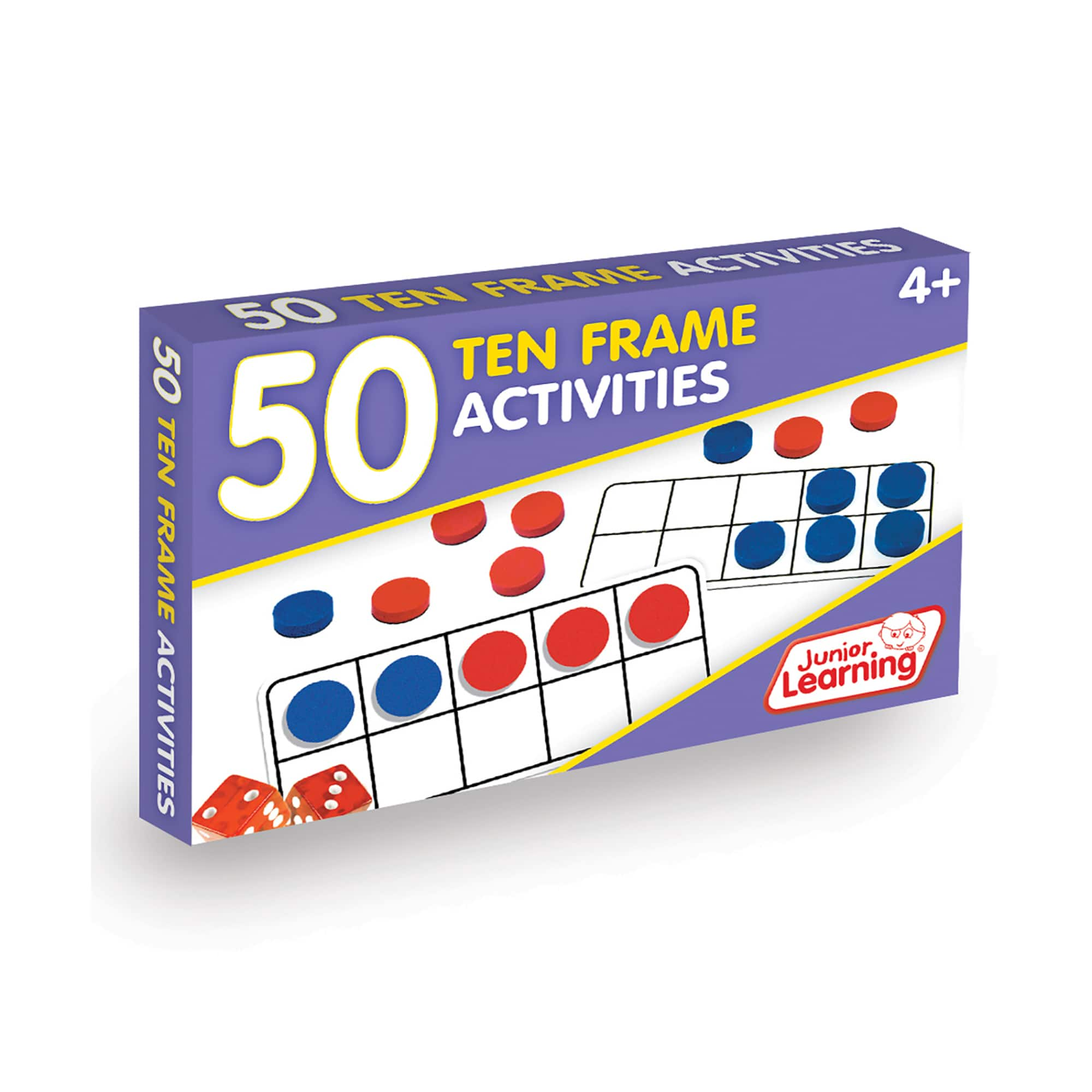 Junior Learning&#xAE; 50 Ten Frame Activities Learning Set