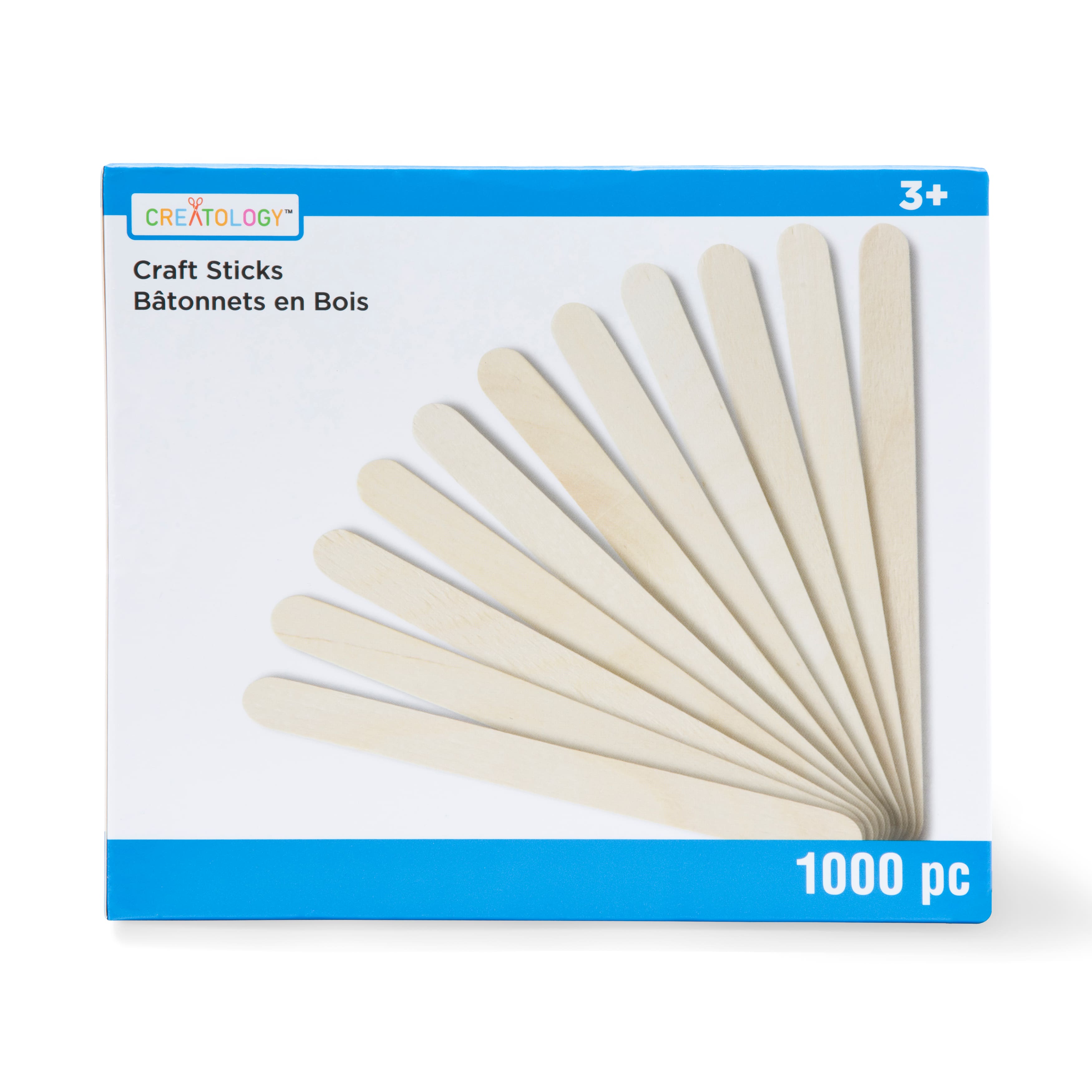 12 Packs: 1,000 ct. (12,000 total) 4.5 Wood Craft Sticks by