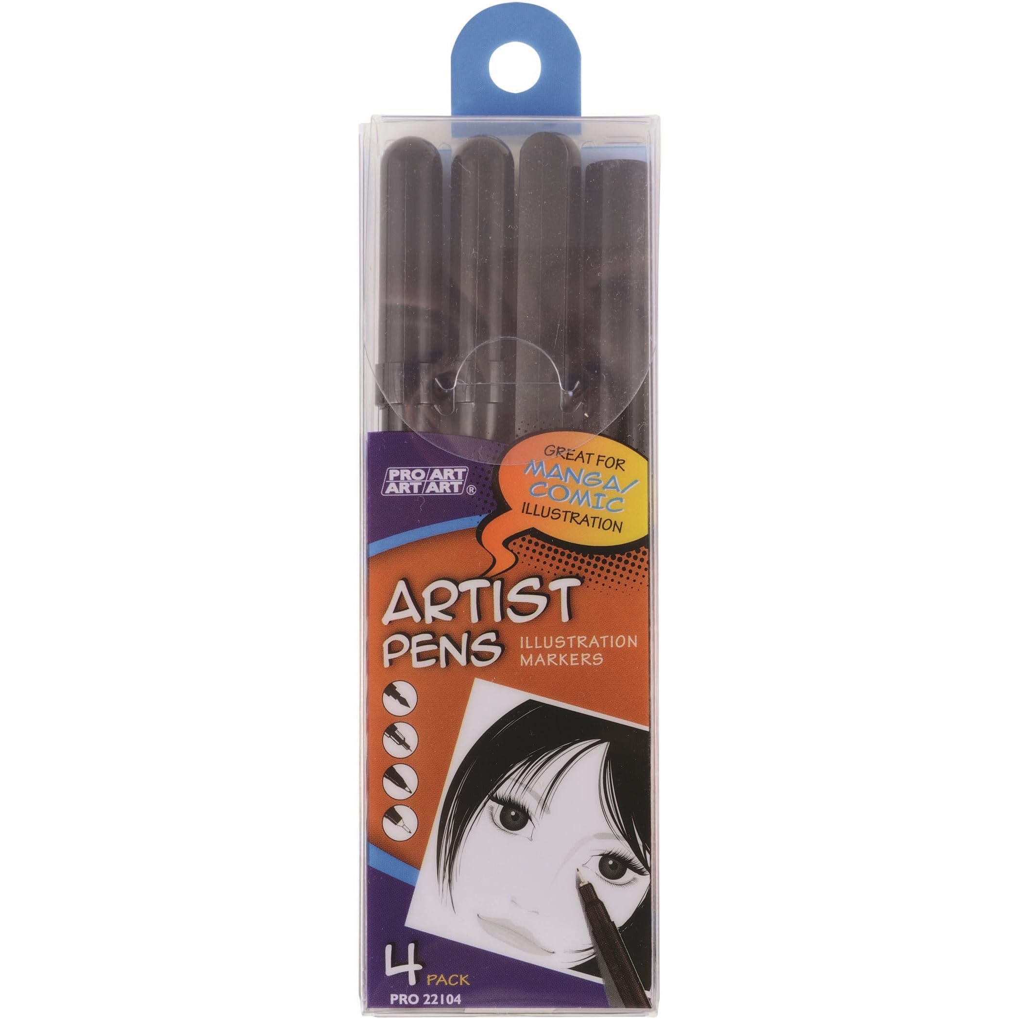 Pro Art® 4 Piece Artist Pen Illustraton Marker Set