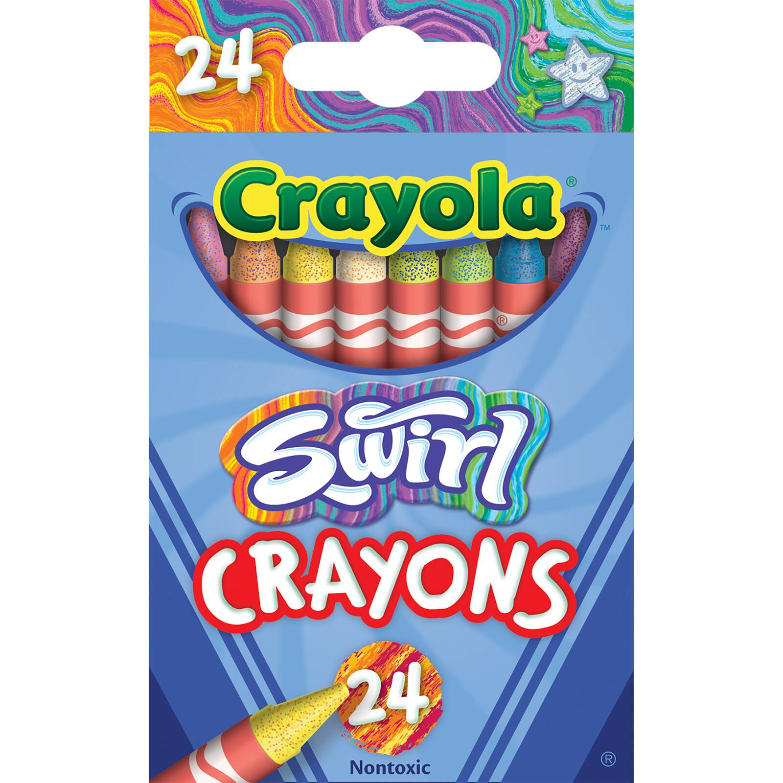 Crayola&#xAE; SWIRL Crayons, 6 Packs of 24