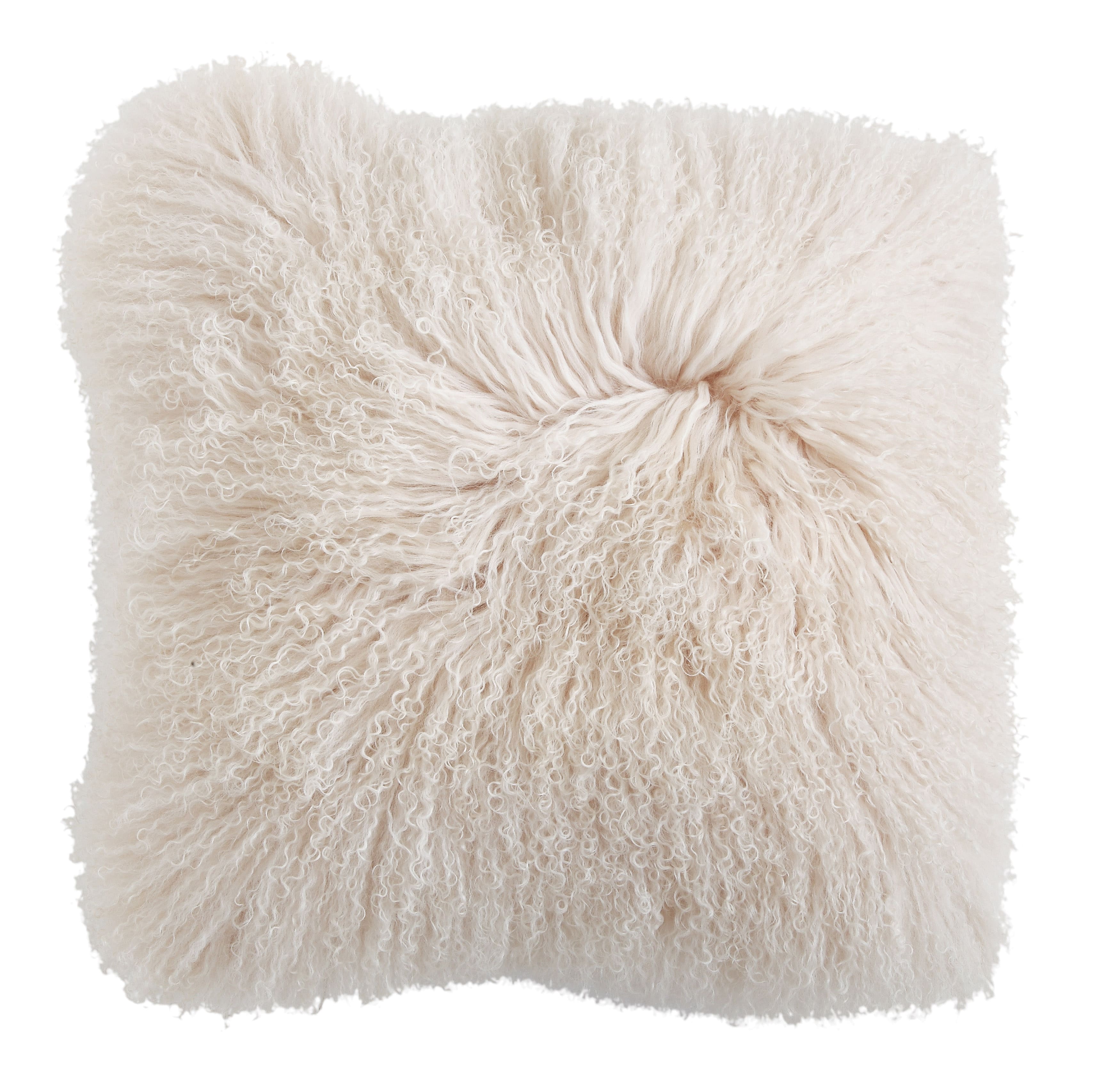 White mongolian fur throw hot sale