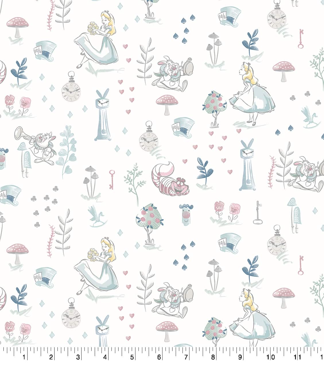 Disney® Alice in Wonderland Cast of Characters Cotton Fabric
