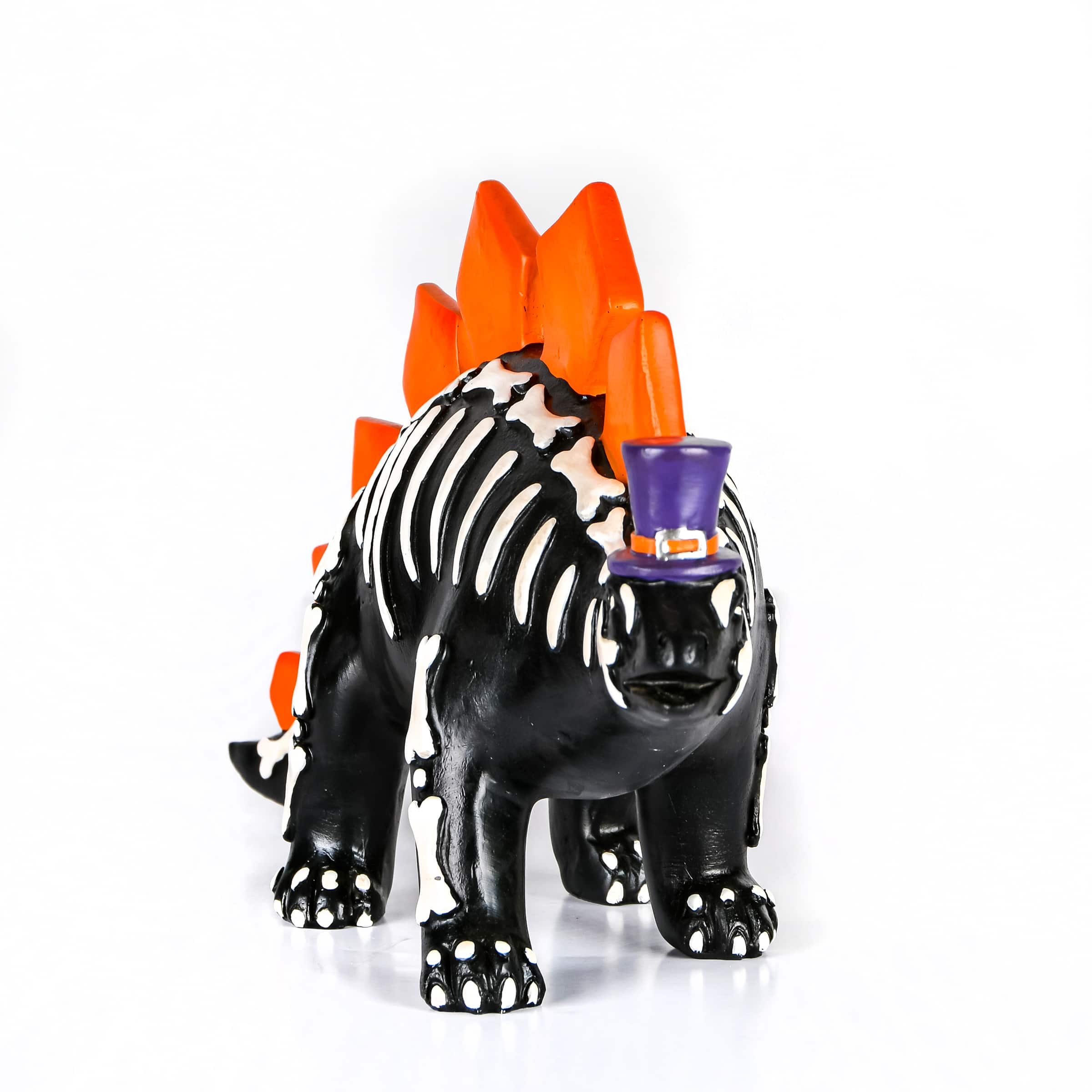 12" Halloween Black Dinosaur Tabletop Décor