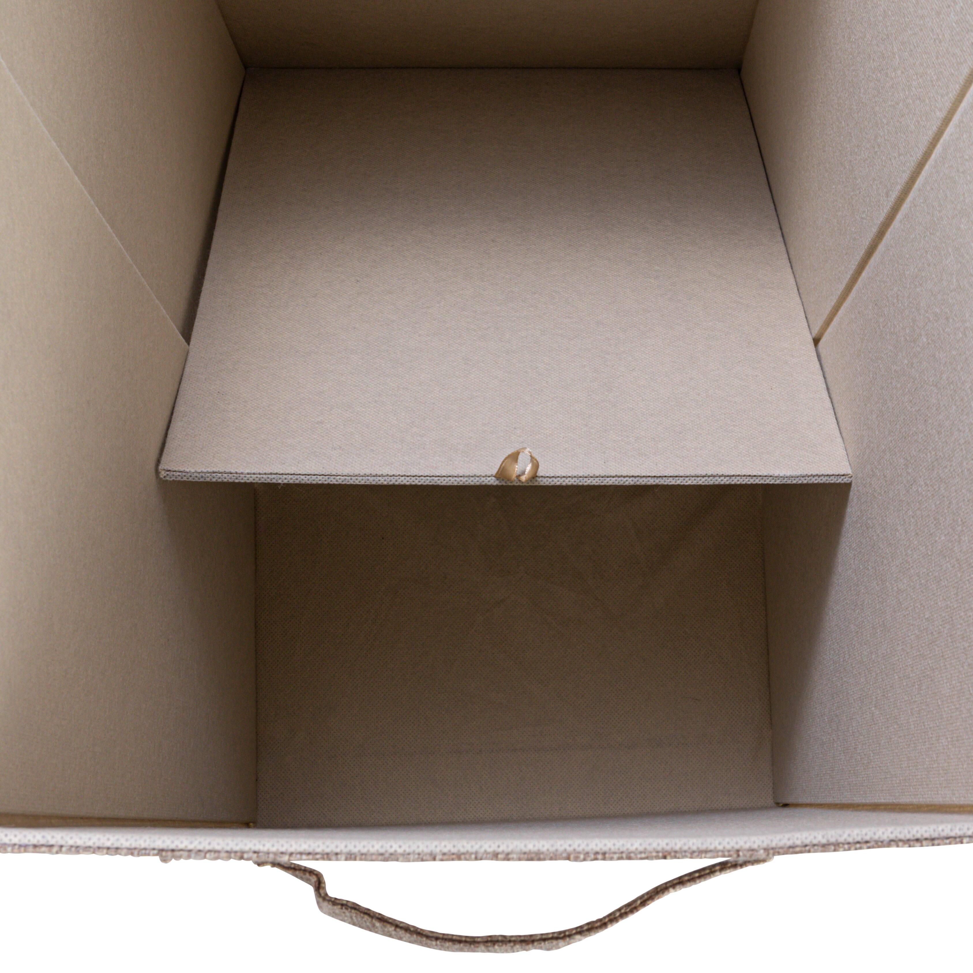 Household Essentials Narrow Collapsible Laundry Hamper with Liner & Lid