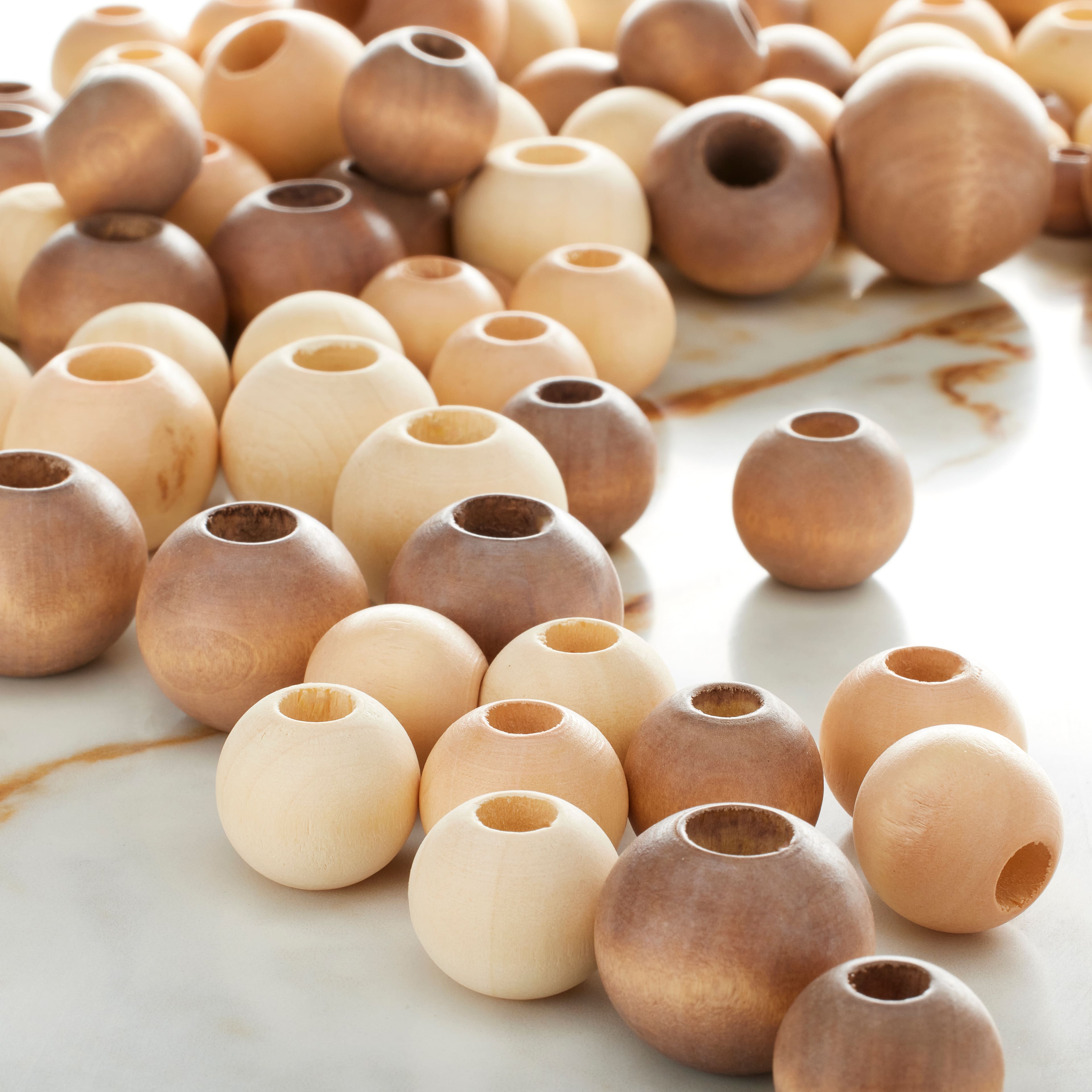Wooden Round Beads by Bead Landing&#x2122;