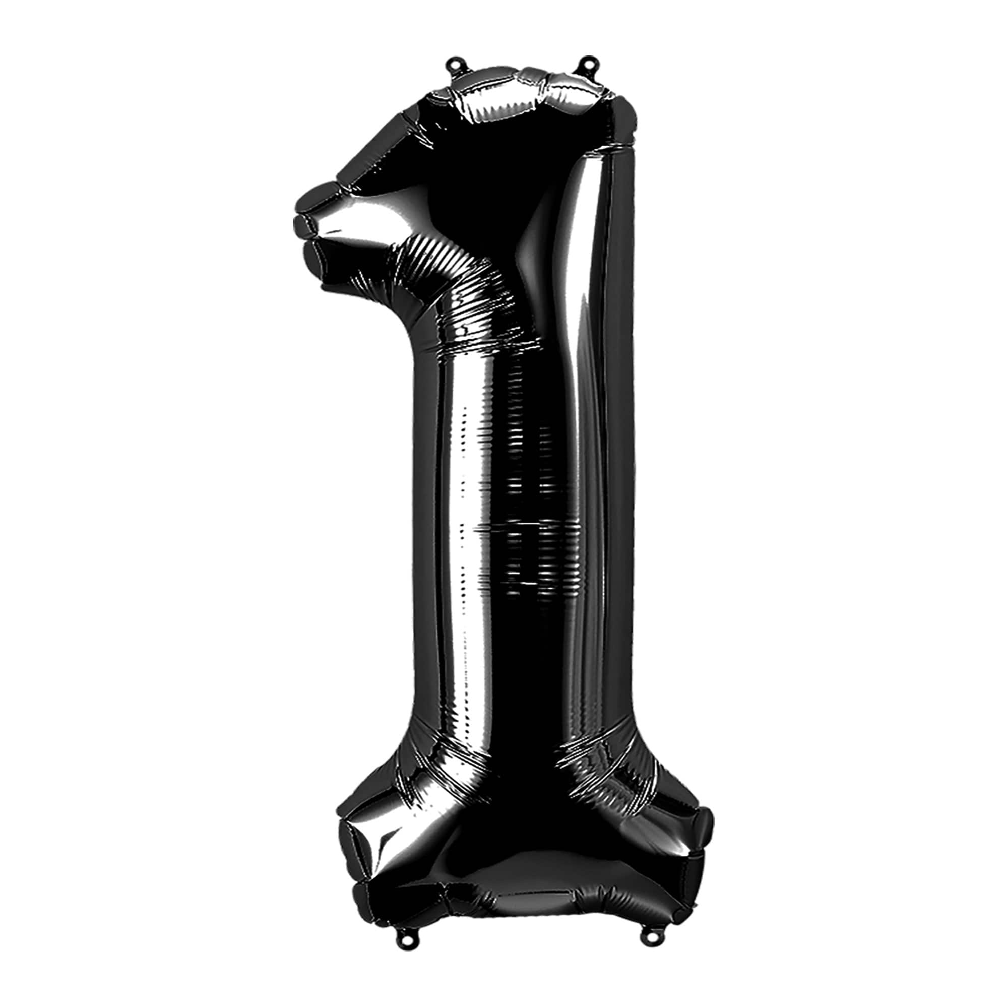 34&#x22; Black Number Foil Balloon