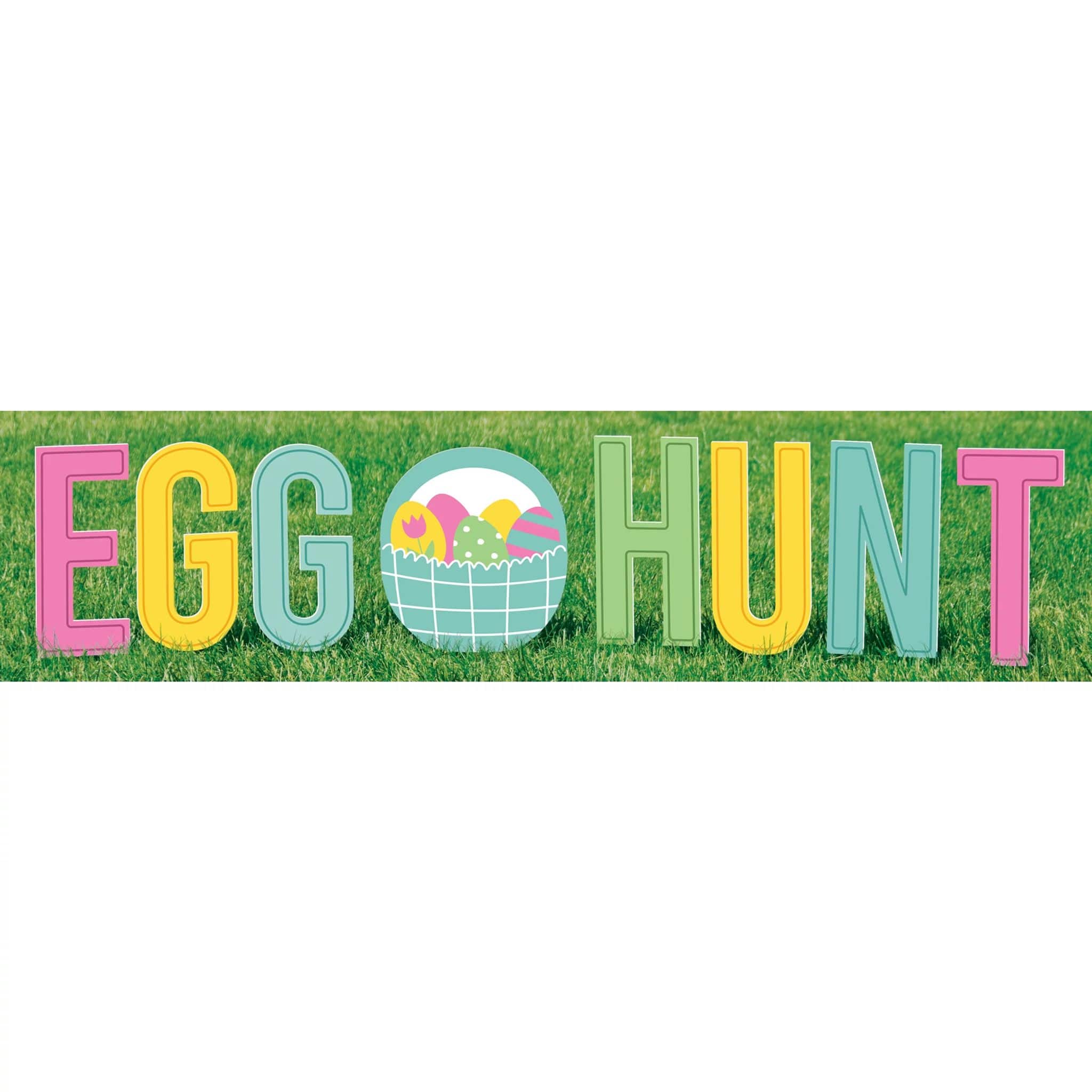 Easter Egg Hunt Yard Sign, 9ct.