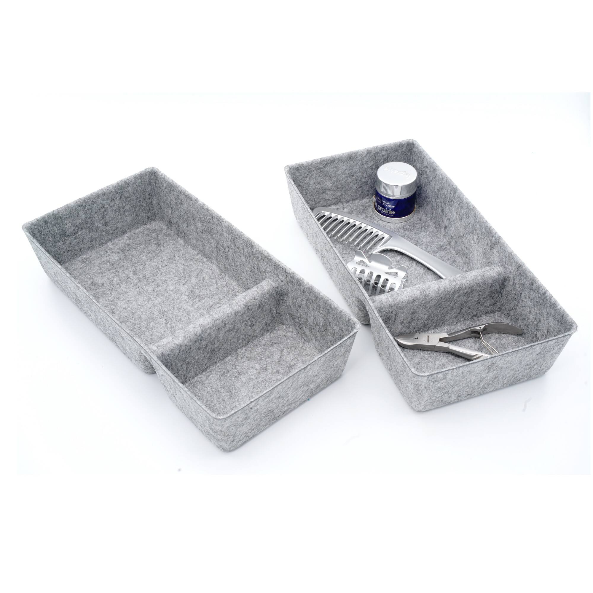 Welaxy Felt 2 Piece Divided Drawer Organizer Trays Michaels