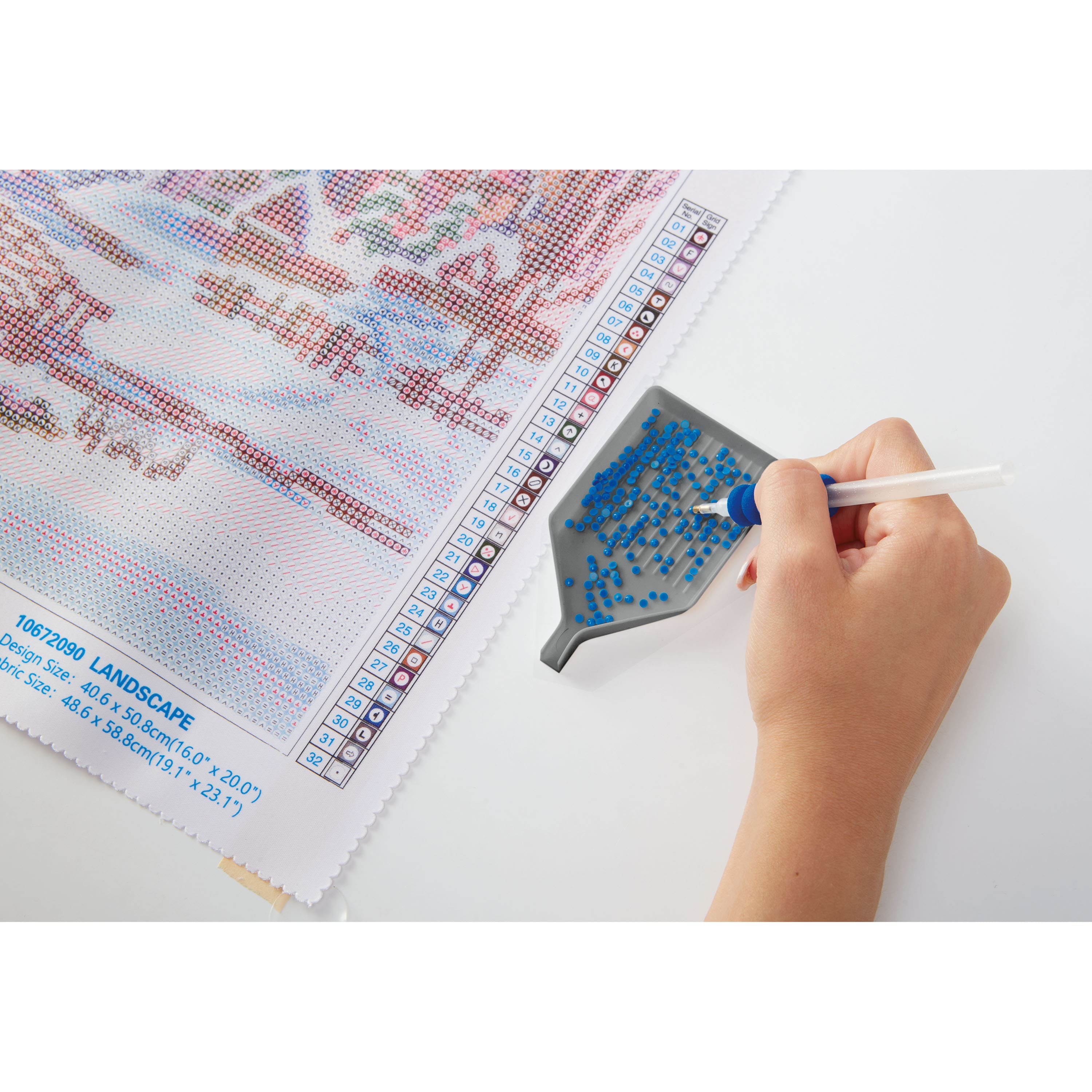 Round Flower Diamond Art Coaster Kit by Make Market&#xAE;